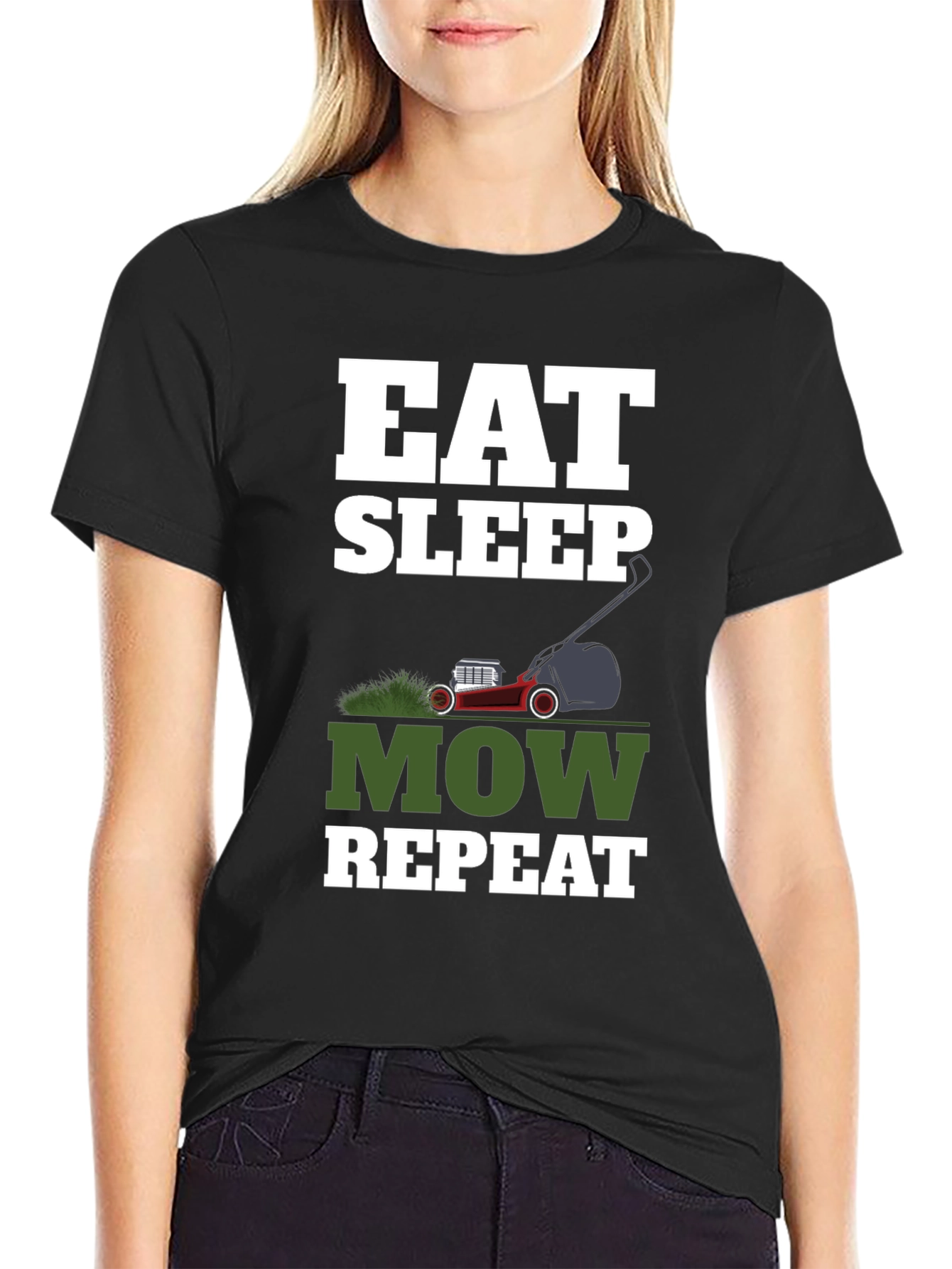 Eat Sleep Mow Repeat T-Shirt - Lawn Care Tee