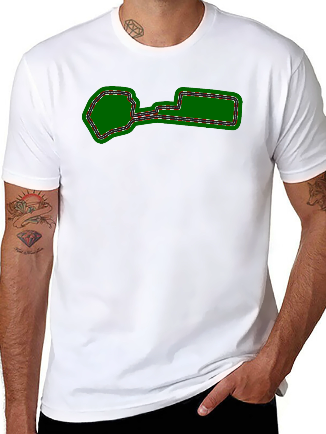 Race Track T-Shirt - Black