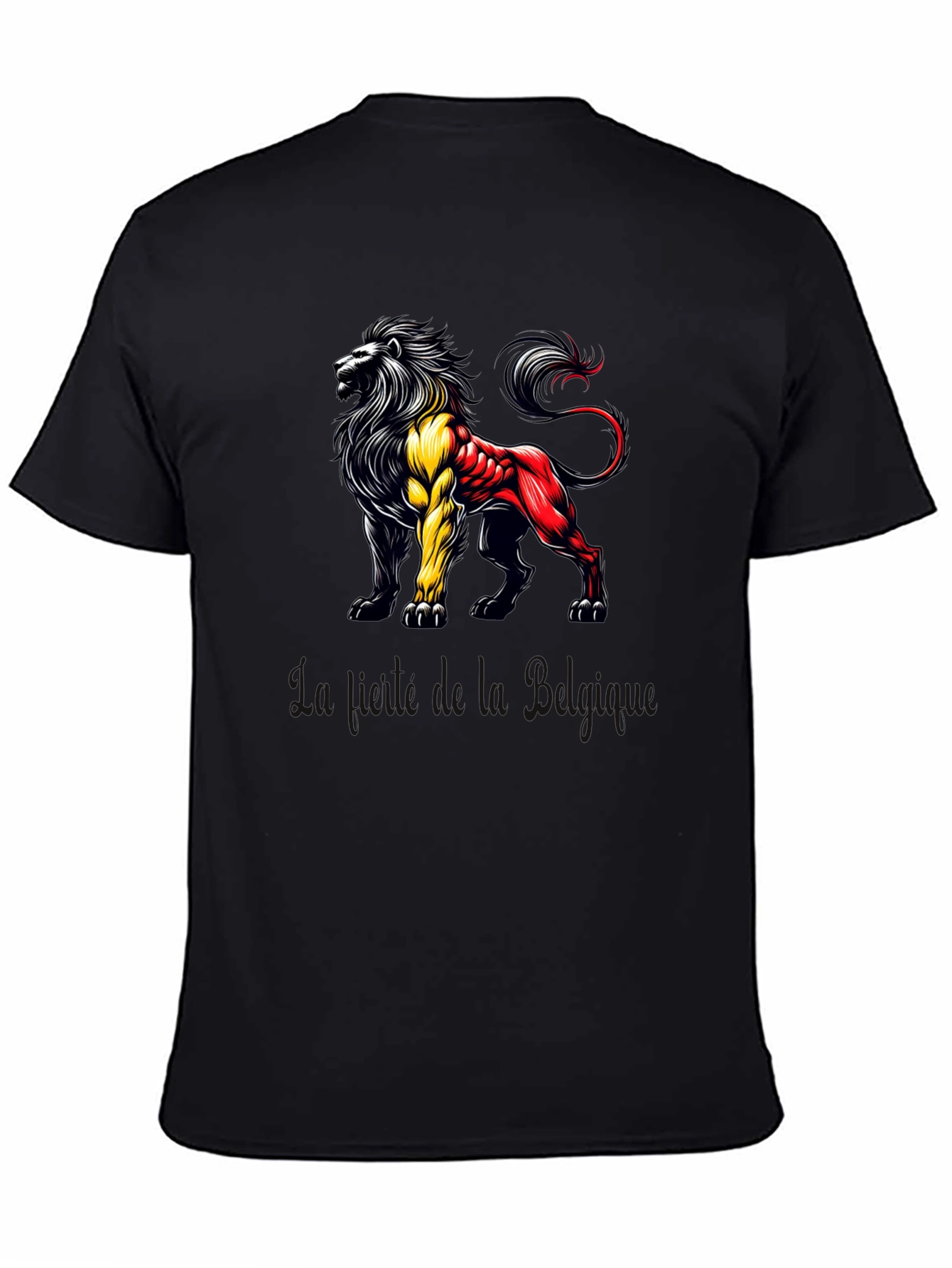 Belgian Lion T-Shirt - Black Tee