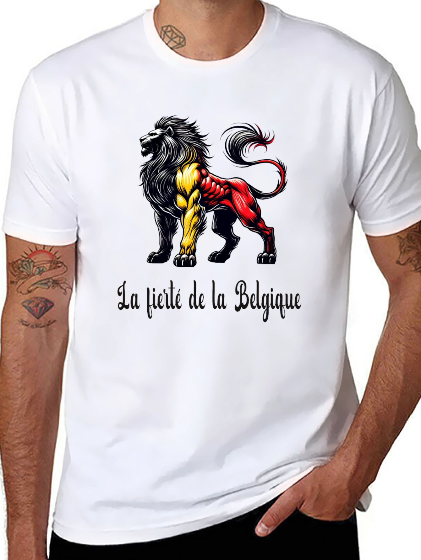 Belgian Lion T-Shirt - Black Tee