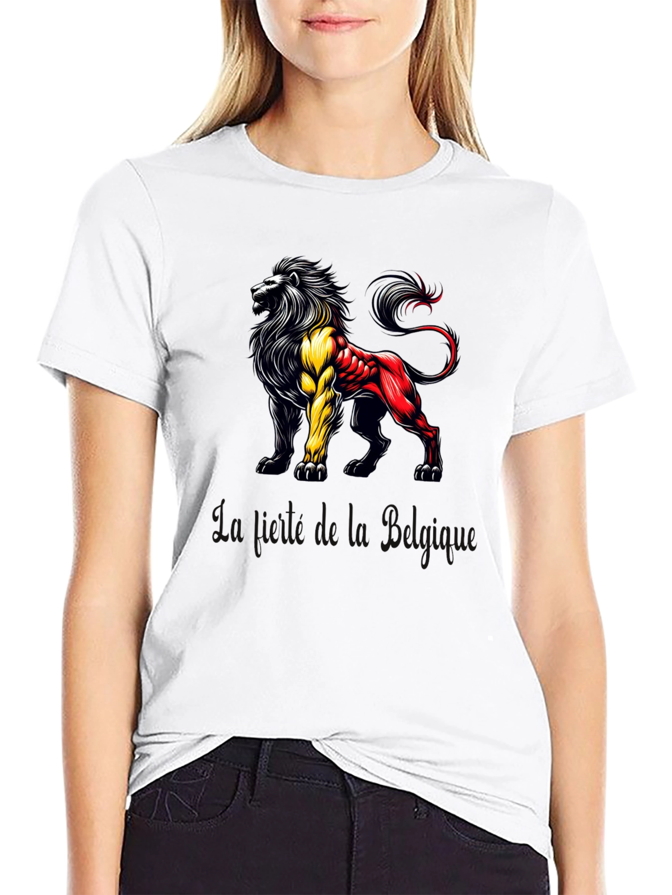 Belgian Lion T-Shirt - Black Tee