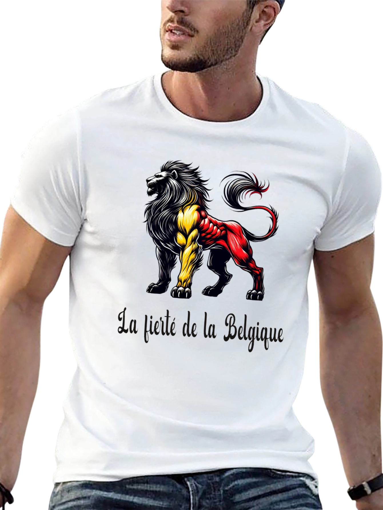 Belgian Lion T-Shirt - Black Tee