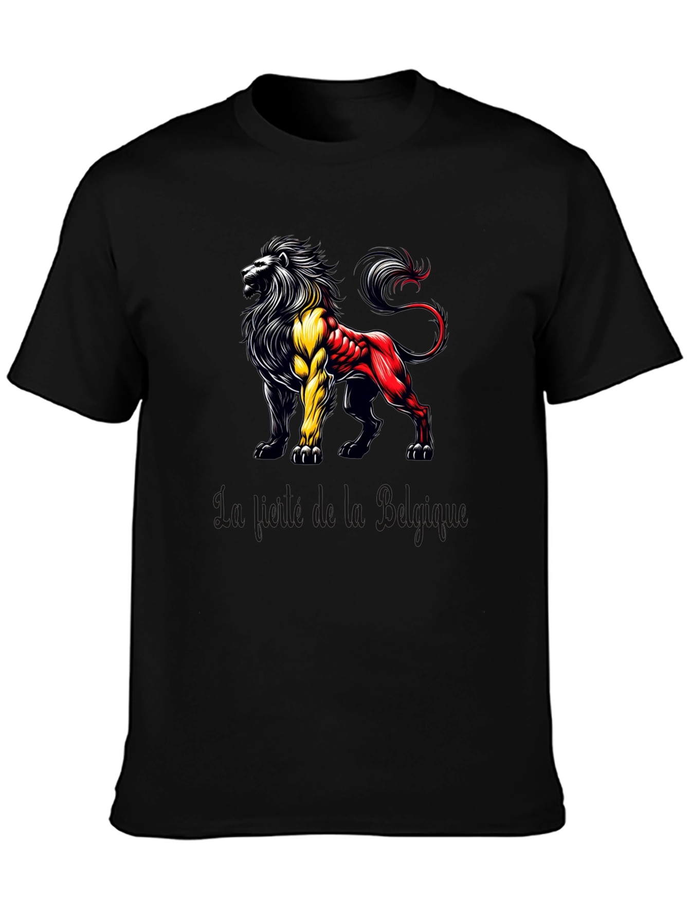 Belgian Lion T-Shirt - Black Tee