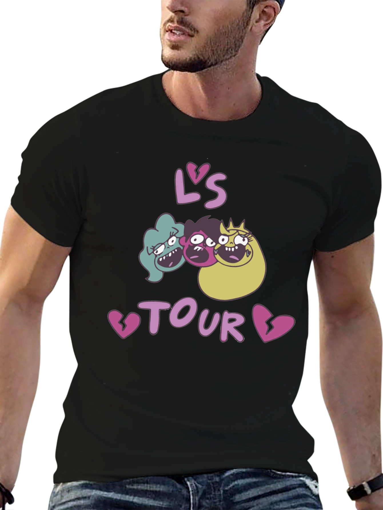 Lavas Tour Graphic T-Shirt Black