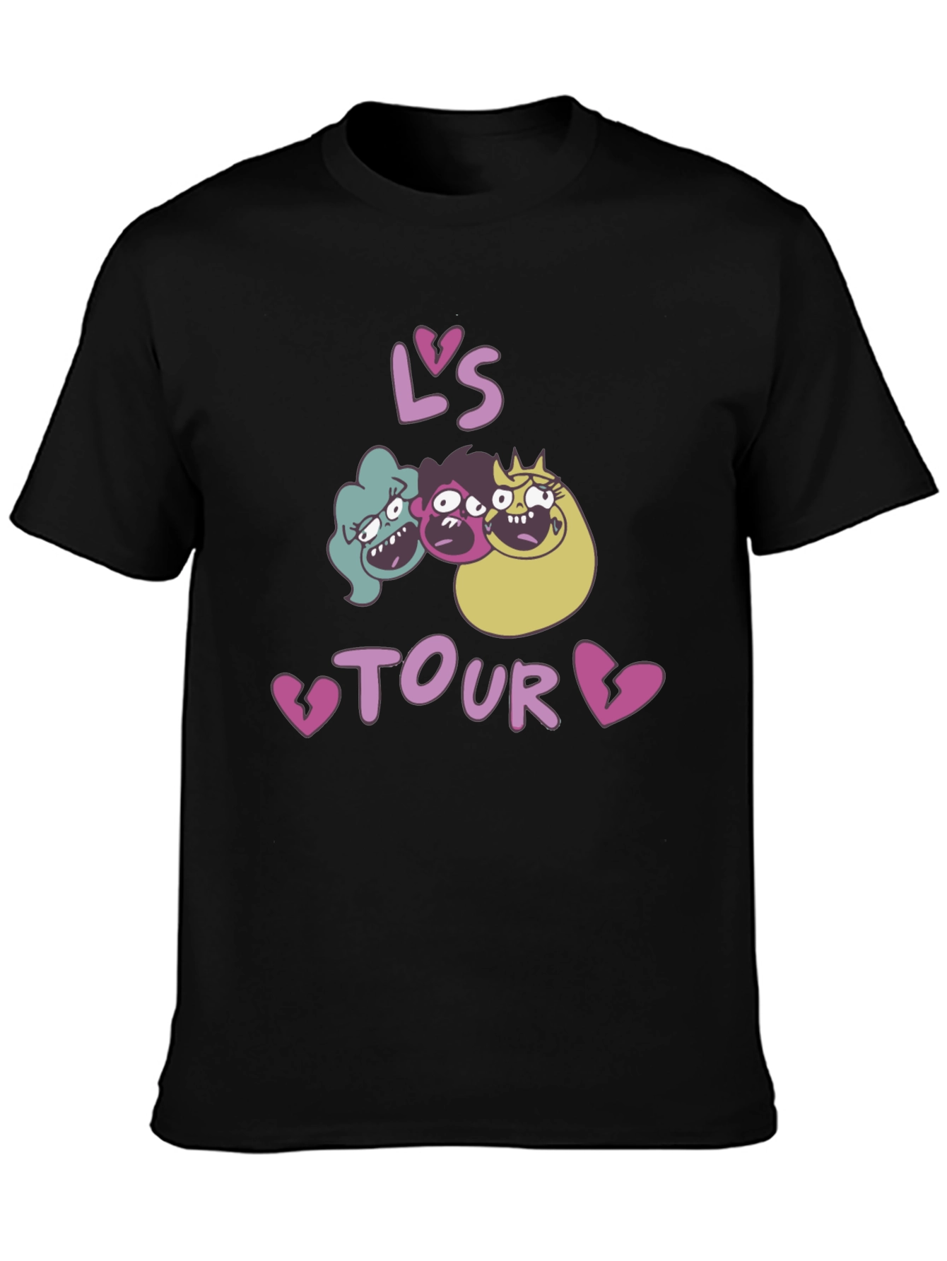 Lavas Tour Graphic T-Shirt Black