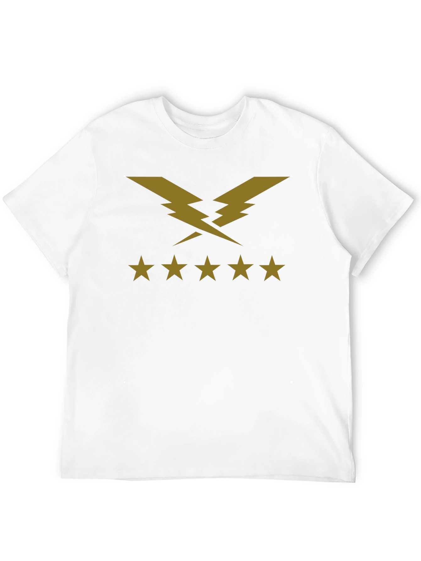 Lightning Bolt Five Star T-Shirt - Black