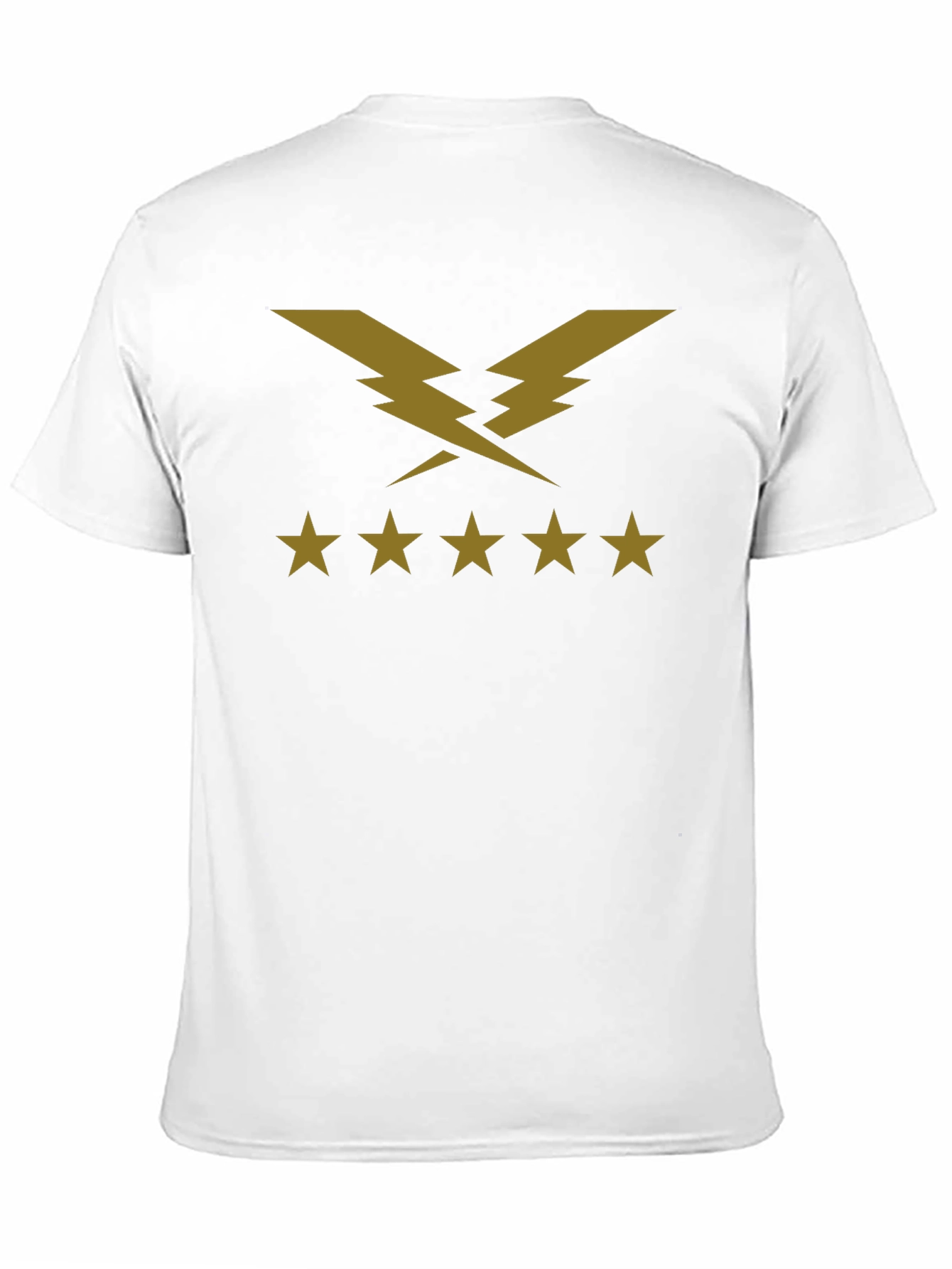 Lightning Bolt Five Star T-Shirt - Black