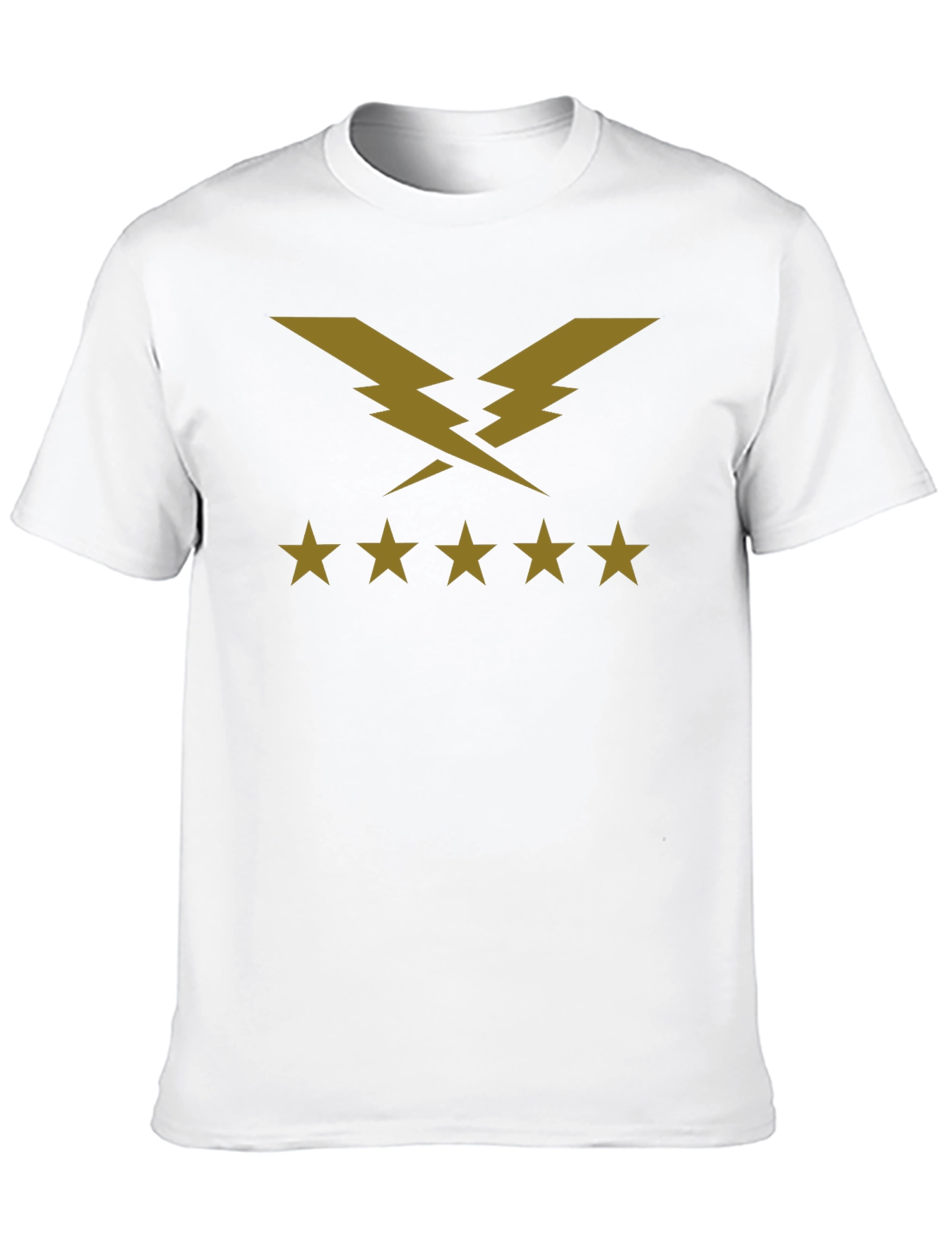 Lightning Bolt Five Star T-Shirt - Black