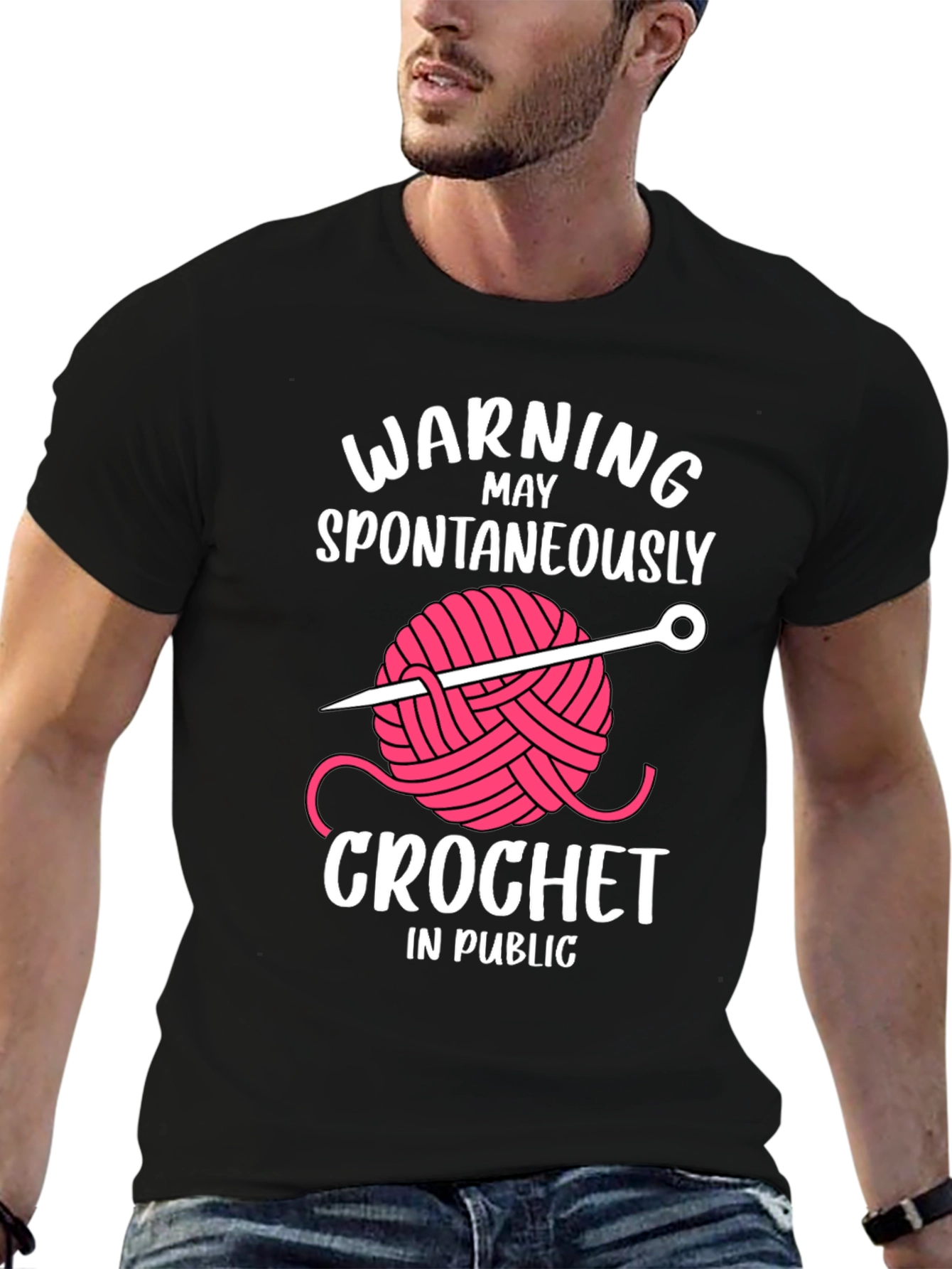 Warning May Crochet in Public T-Shirt