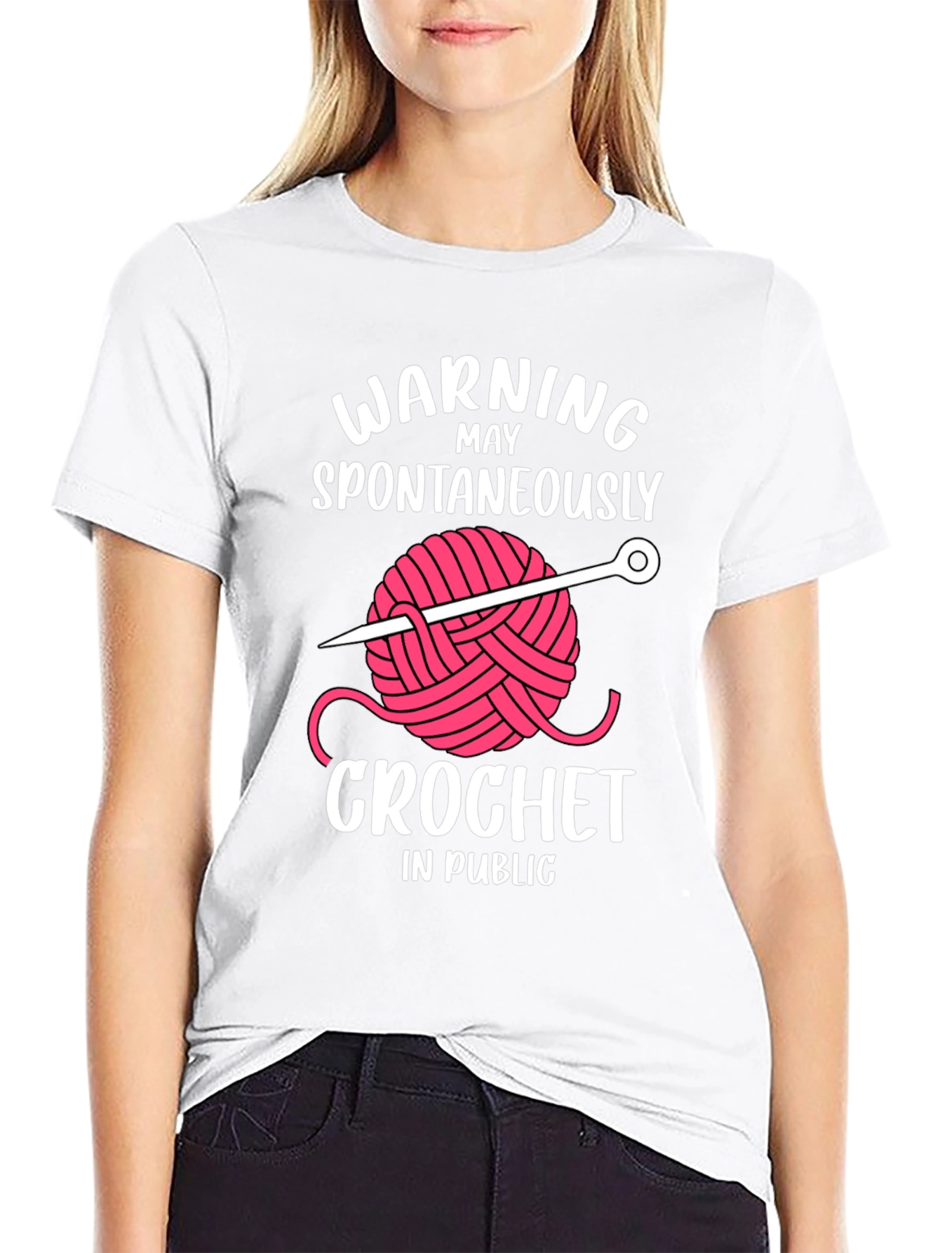 Warning May Crochet in Public T-Shirt