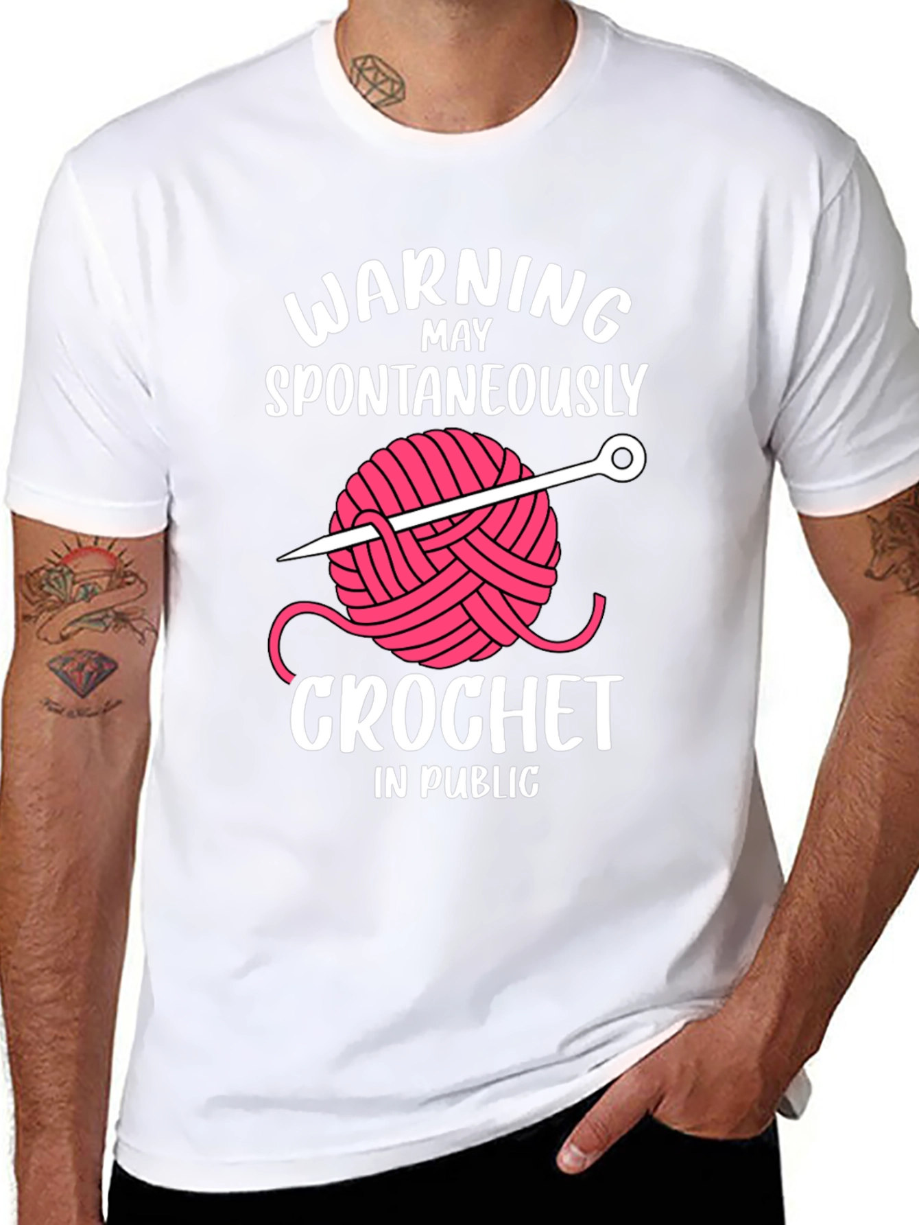 Warning May Crochet in Public T-Shirt
