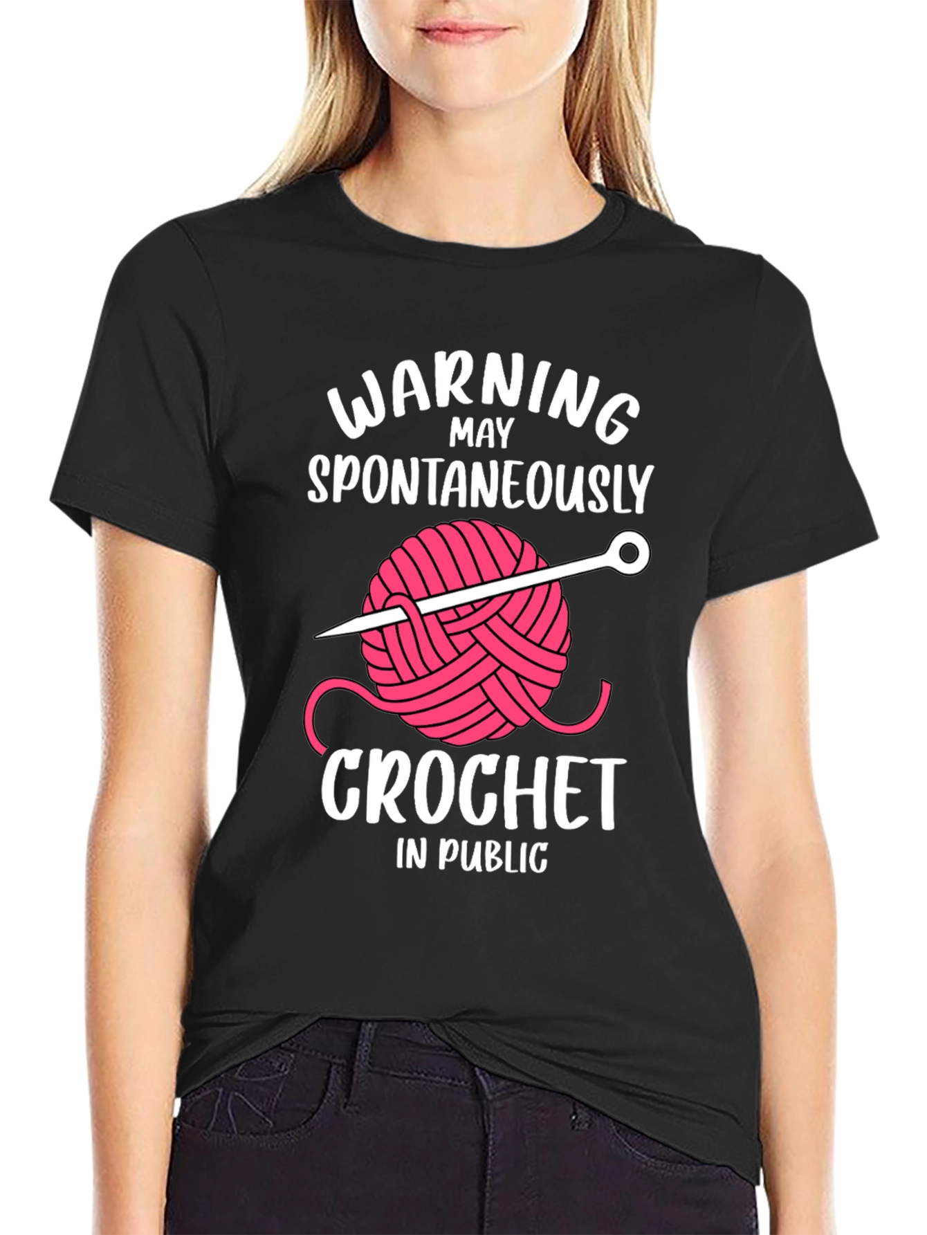 Warning May Crochet in Public T-Shirt