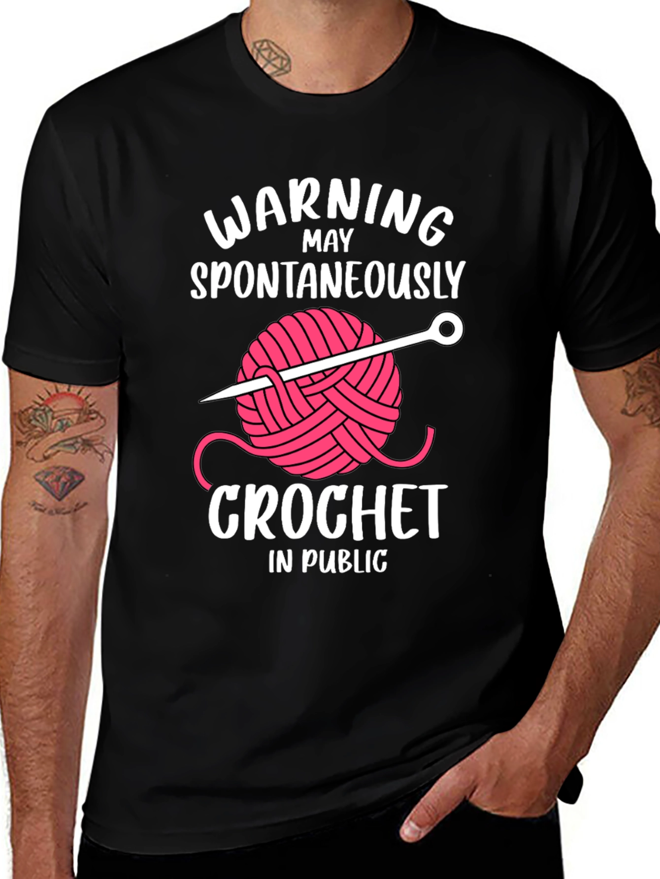 Warning May Crochet in Public T-Shirt