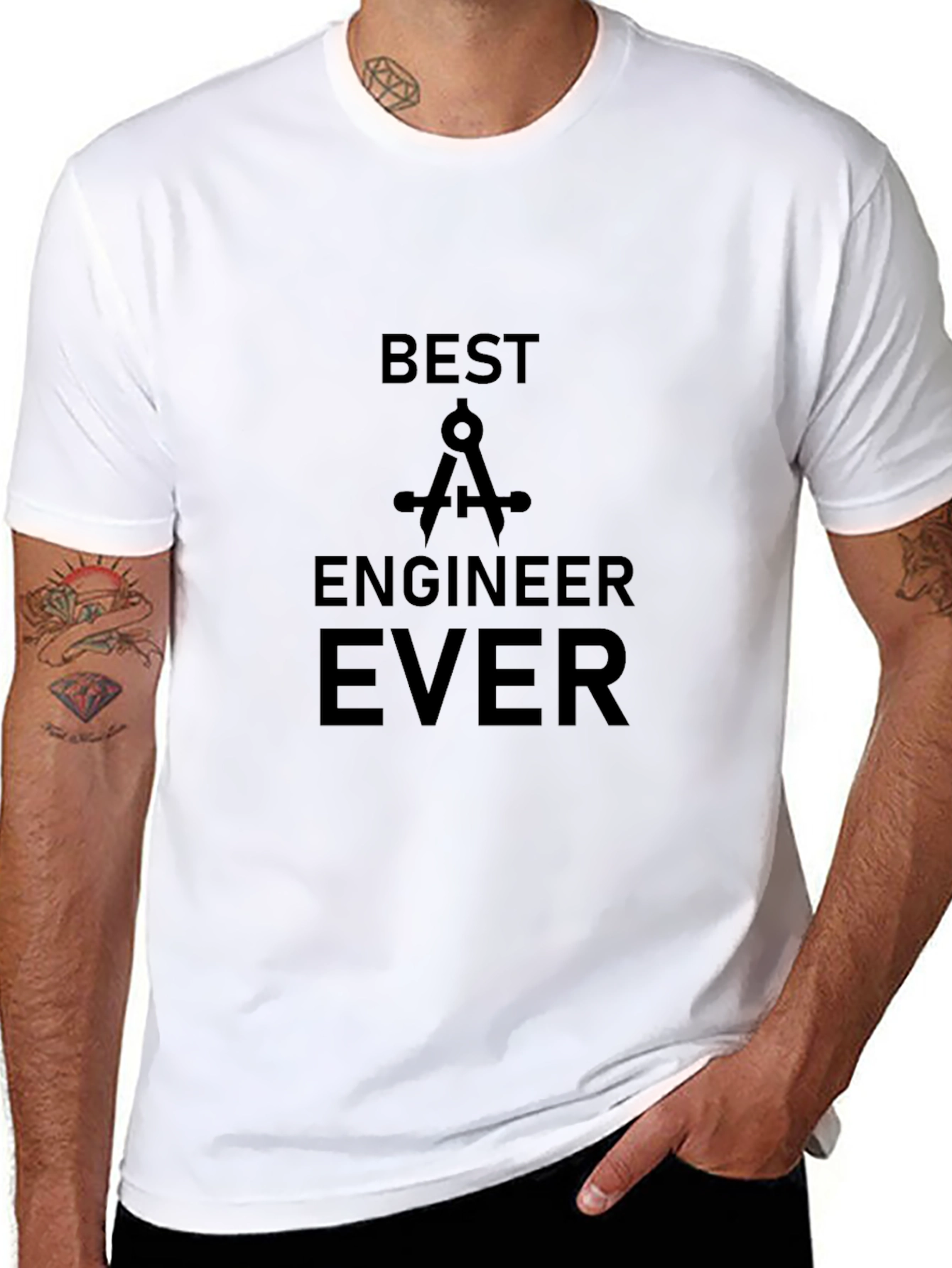 Best Engineer Ever Black T-Shirt