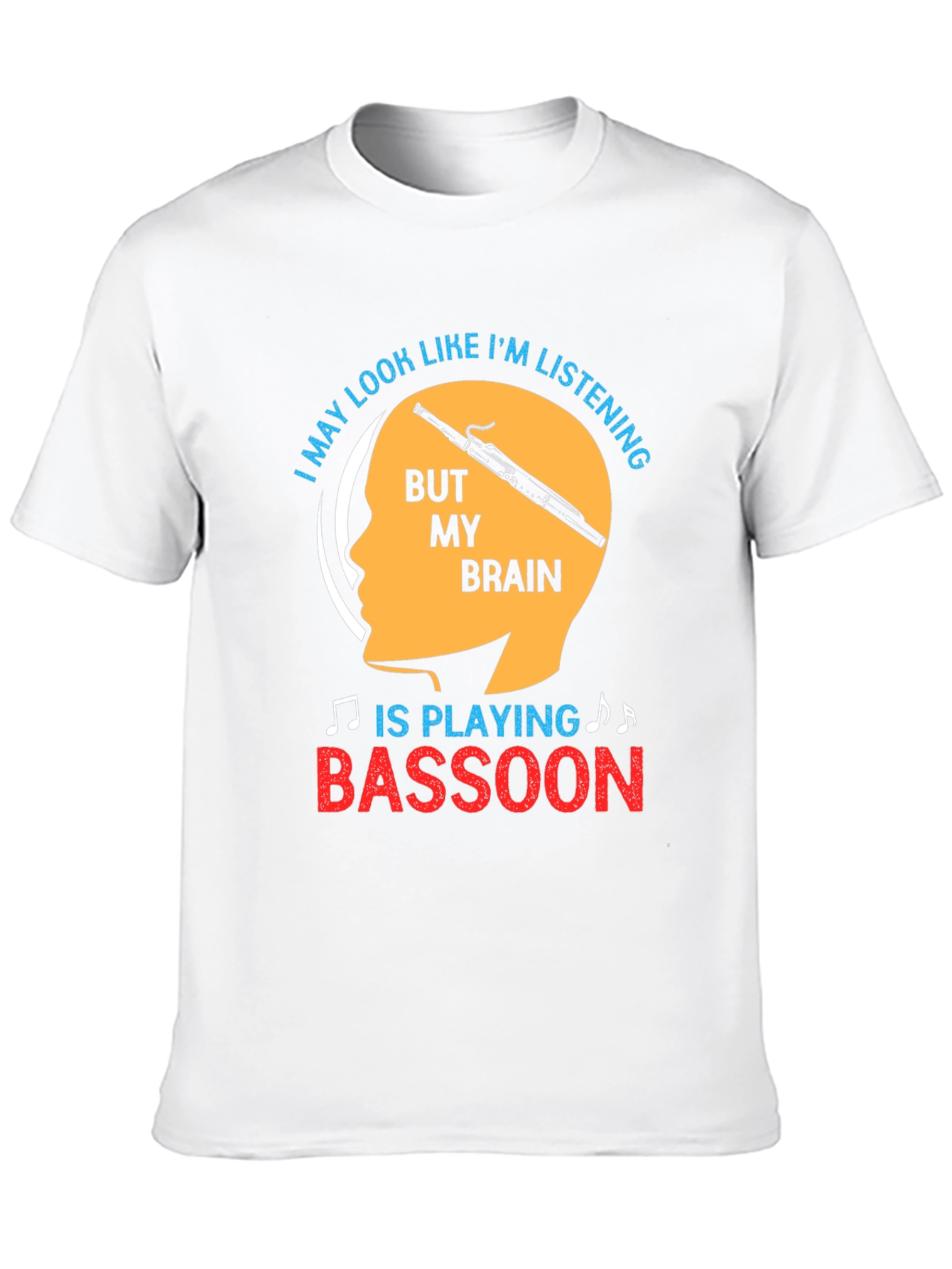 Bassoon Brain Funny T-Shirt Musician Gift
