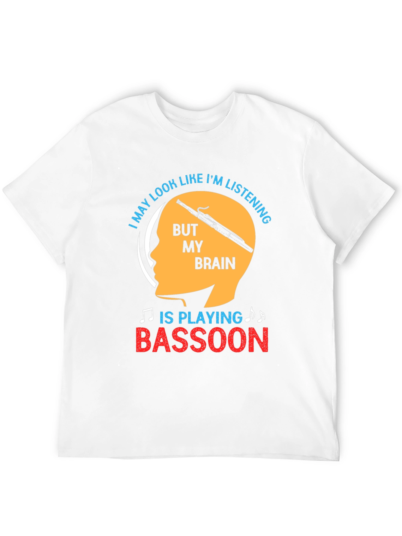 Bassoon Brain Funny T-Shirt Musician Gift