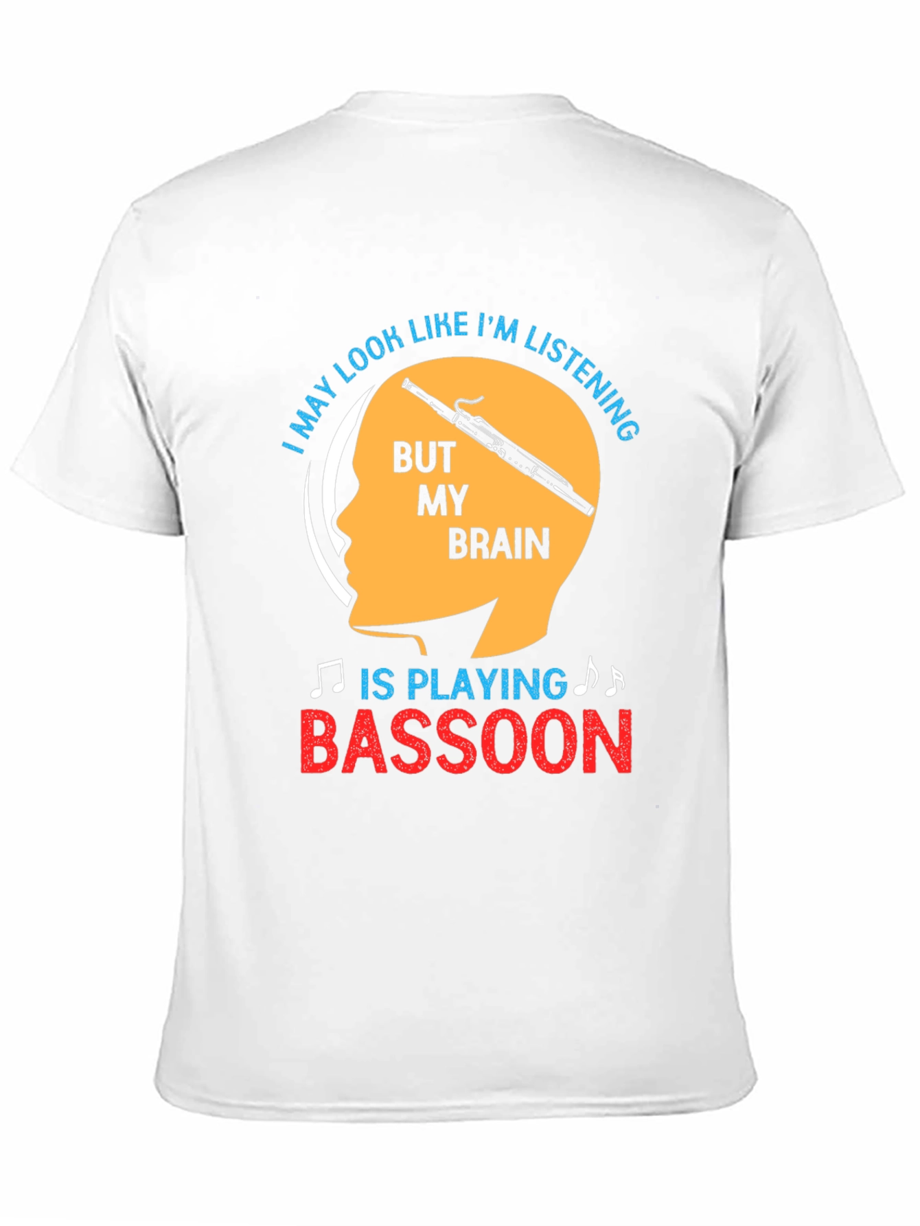 Bassoon Brain Funny T-Shirt Musician Gift