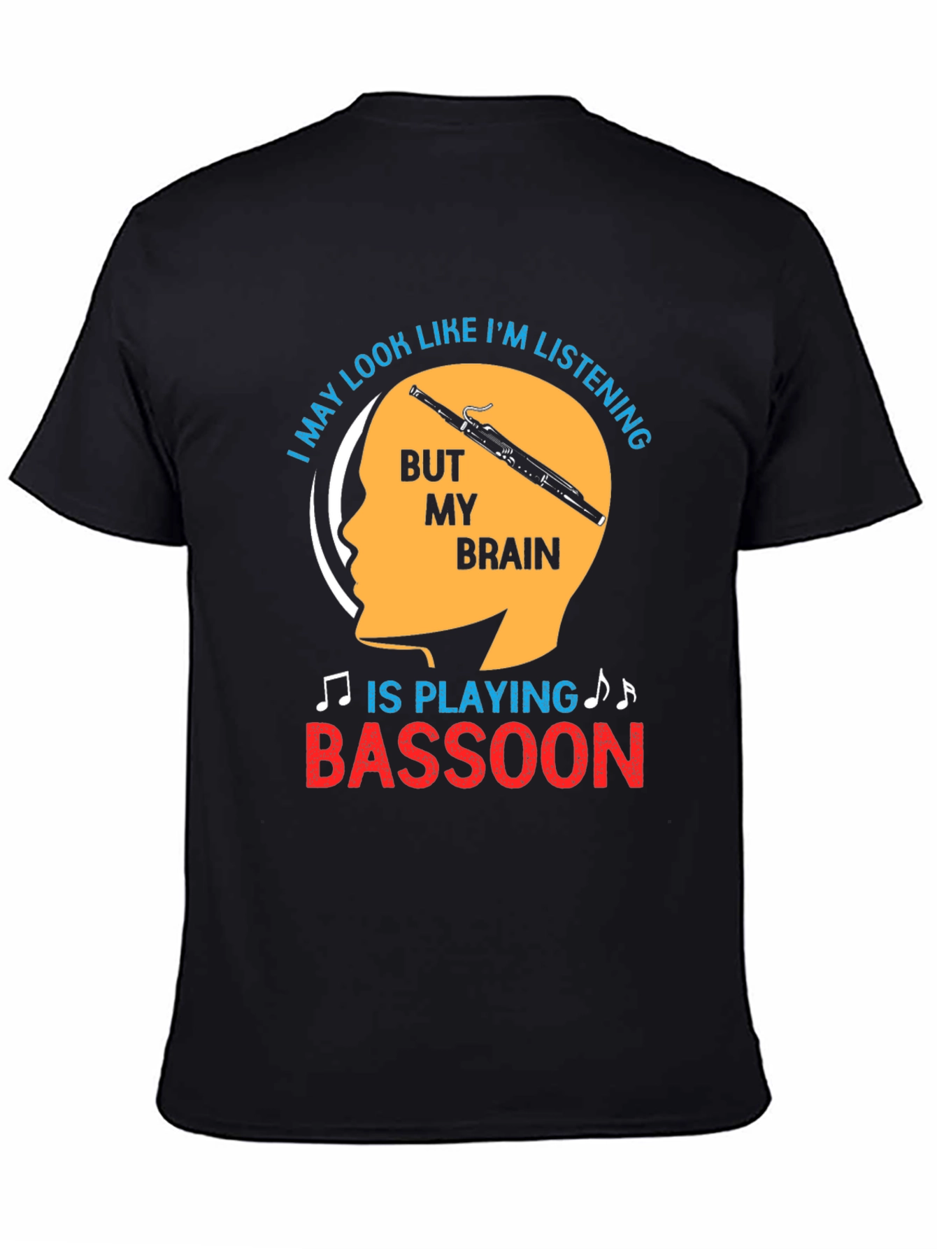 Bassoon Brain Funny T-Shirt Musician Gift
