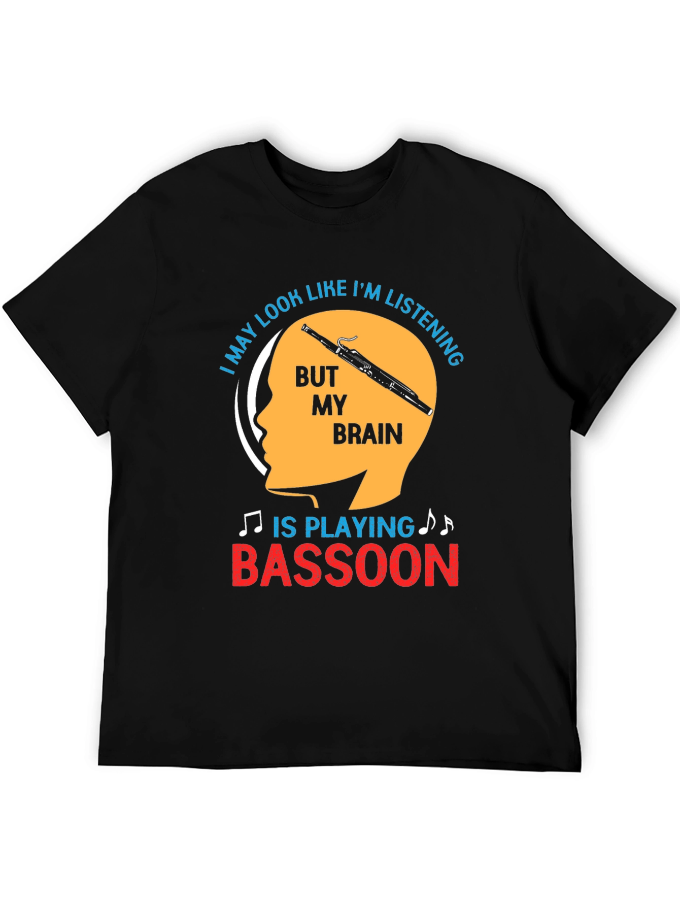 Bassoon Brain Funny T-Shirt Musician Gift