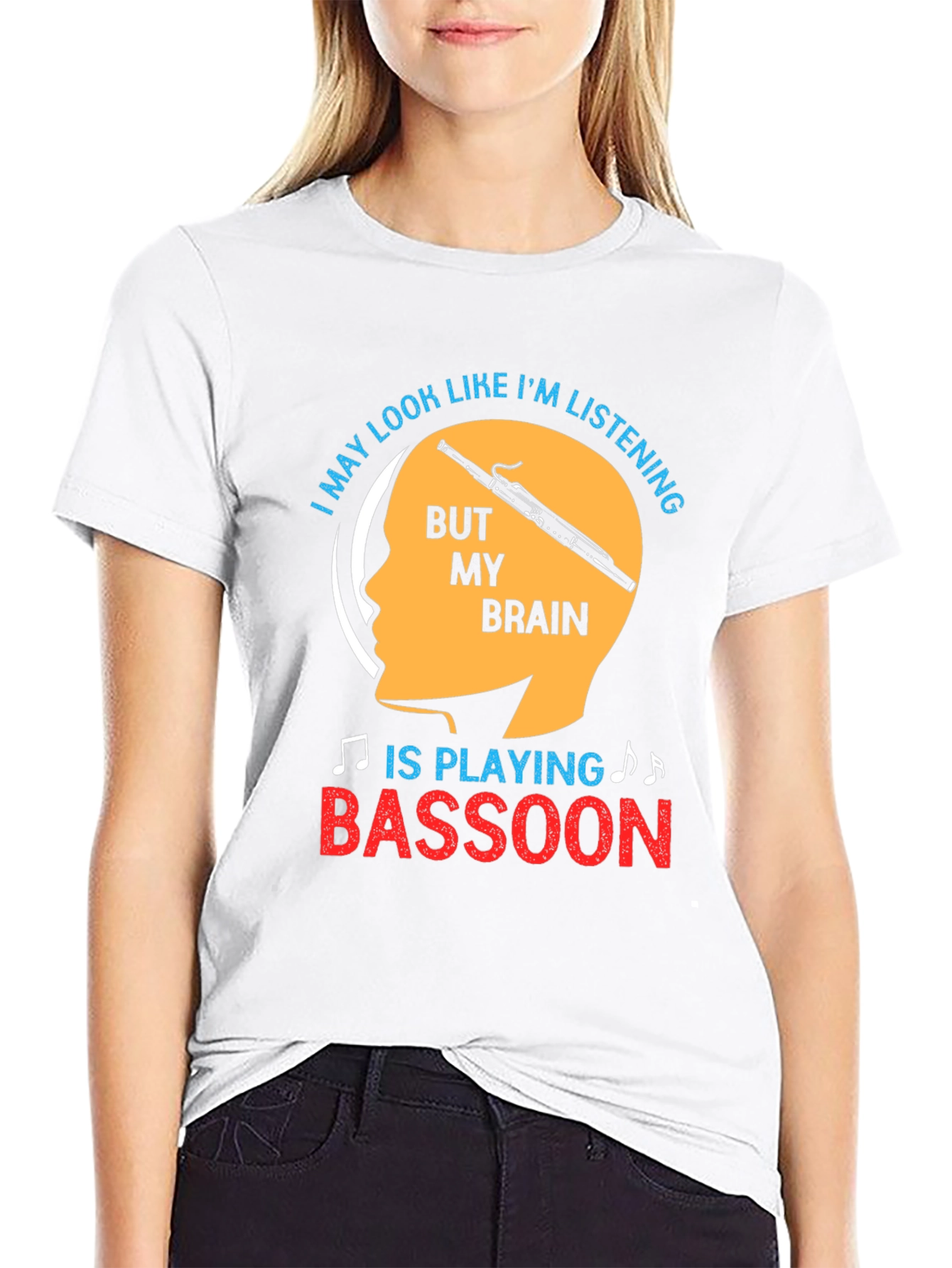 Bassoon Brain Funny T-Shirt Musician Gift
