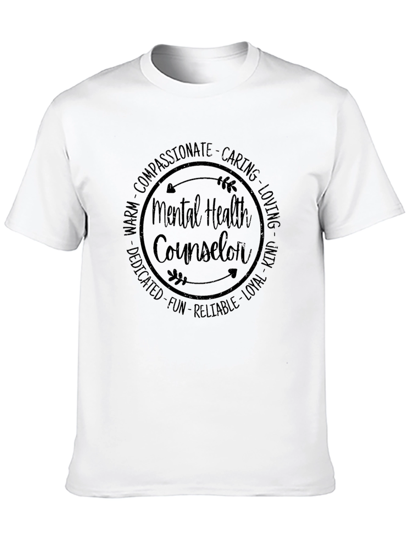 Mental Health Counselor T-Shirt: Compassionate Caring & Loving