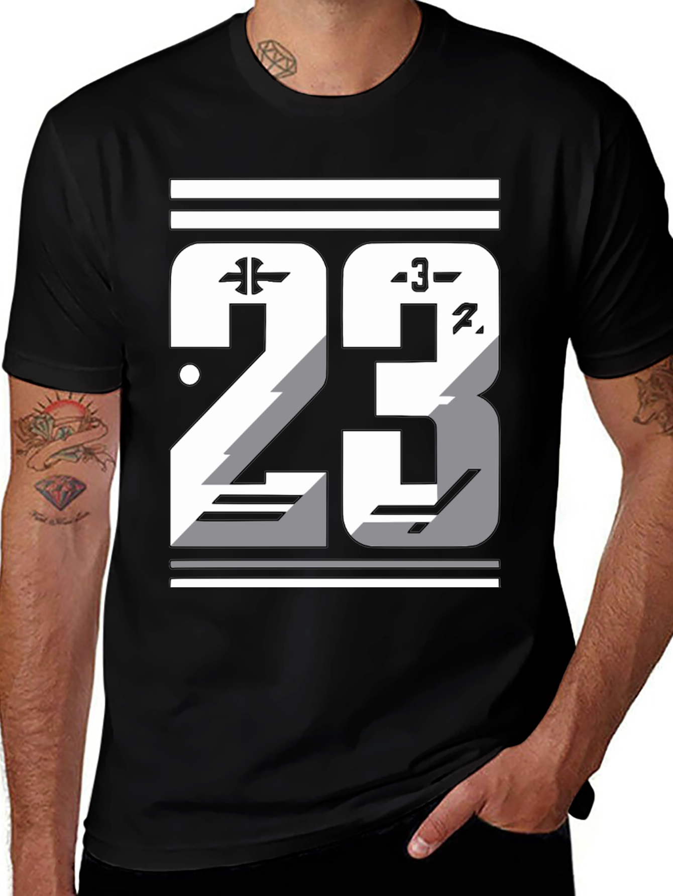 Mens Graphic T-Shirt - Number 23 Design