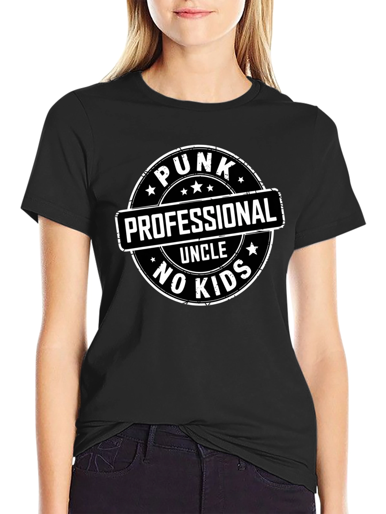 Punk Professional Uncle No Kids Graphic Tee