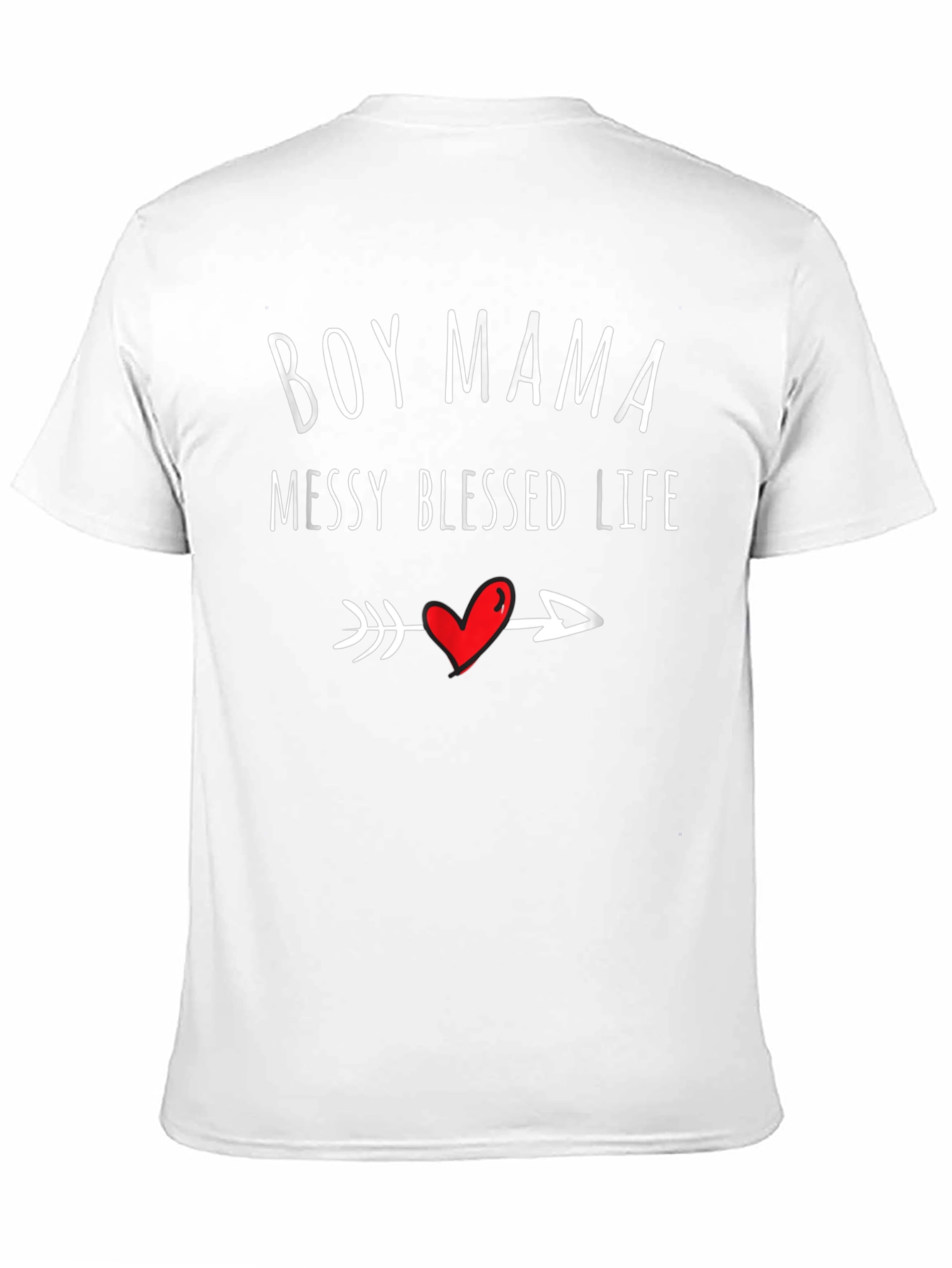 Boy Mama Messy Blessed Life Graphic T-Shirt
