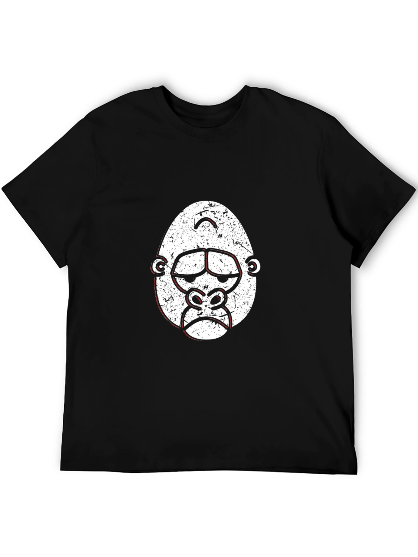 Grumpy Gorilla Graphic Tee - Cool Black T-Shirt