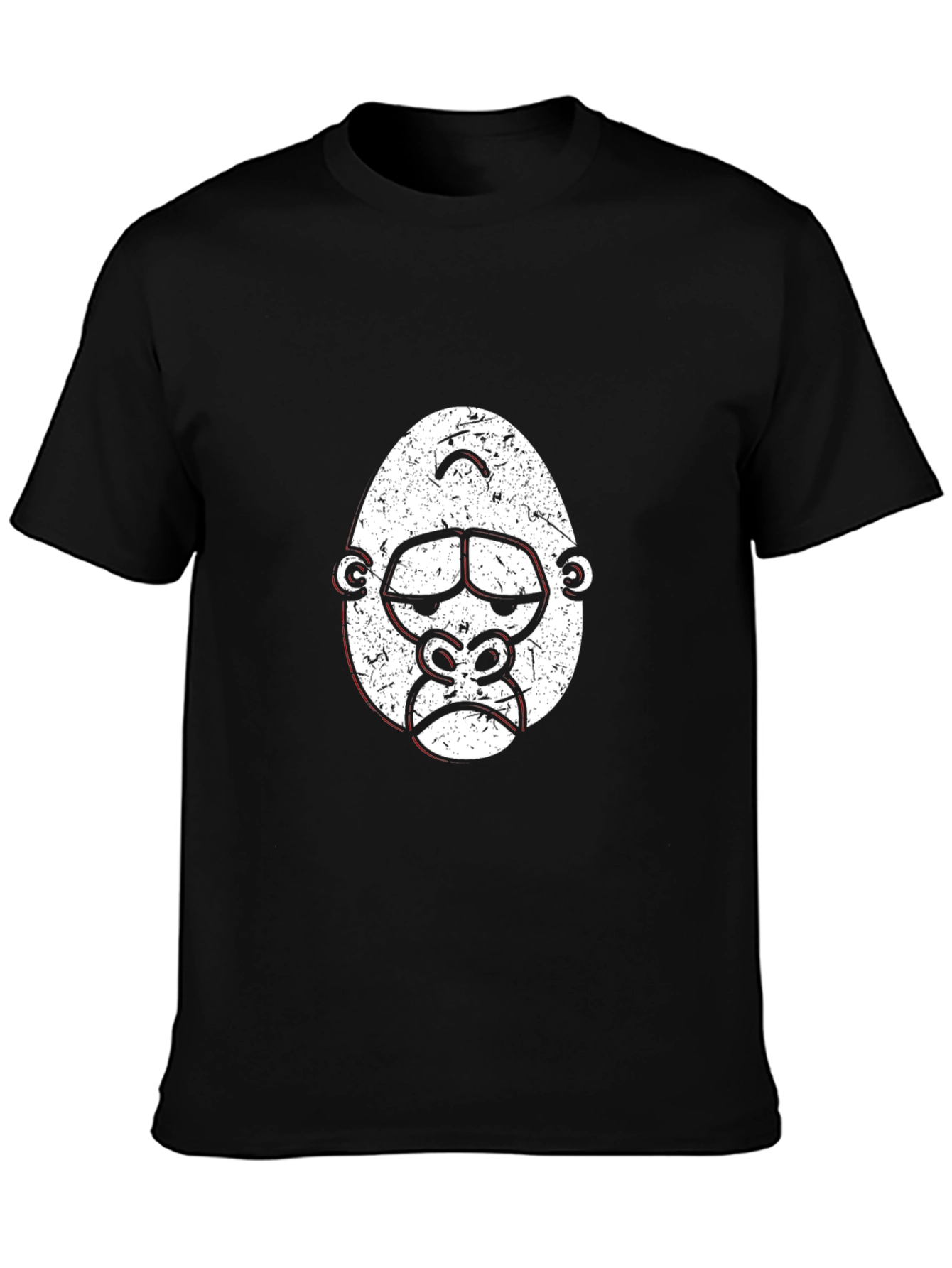 Grumpy Gorilla Graphic Tee - Cool Black T-Shirt