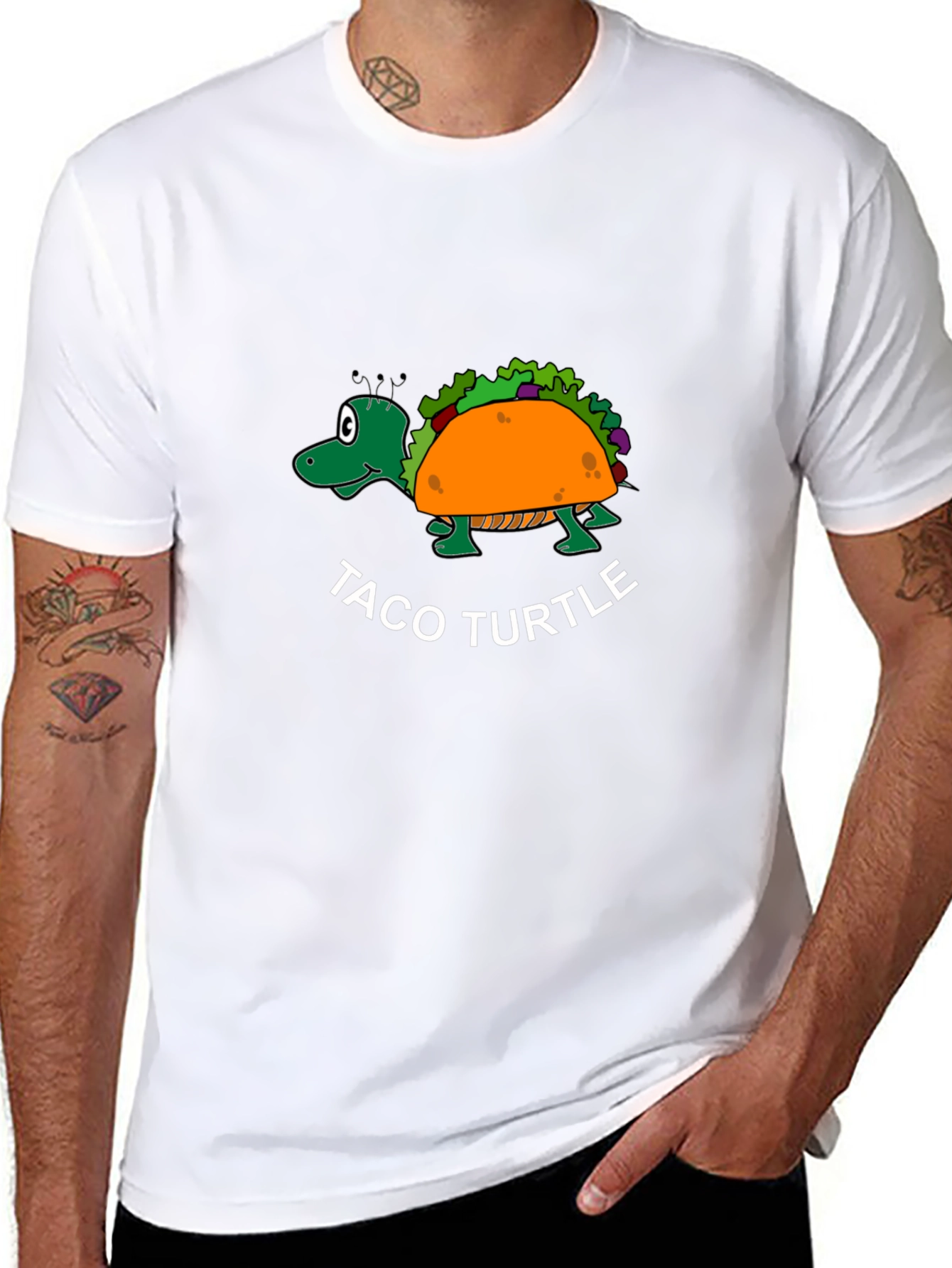 Taco Turtle Black T-Shirt - Funny Graphic Tee