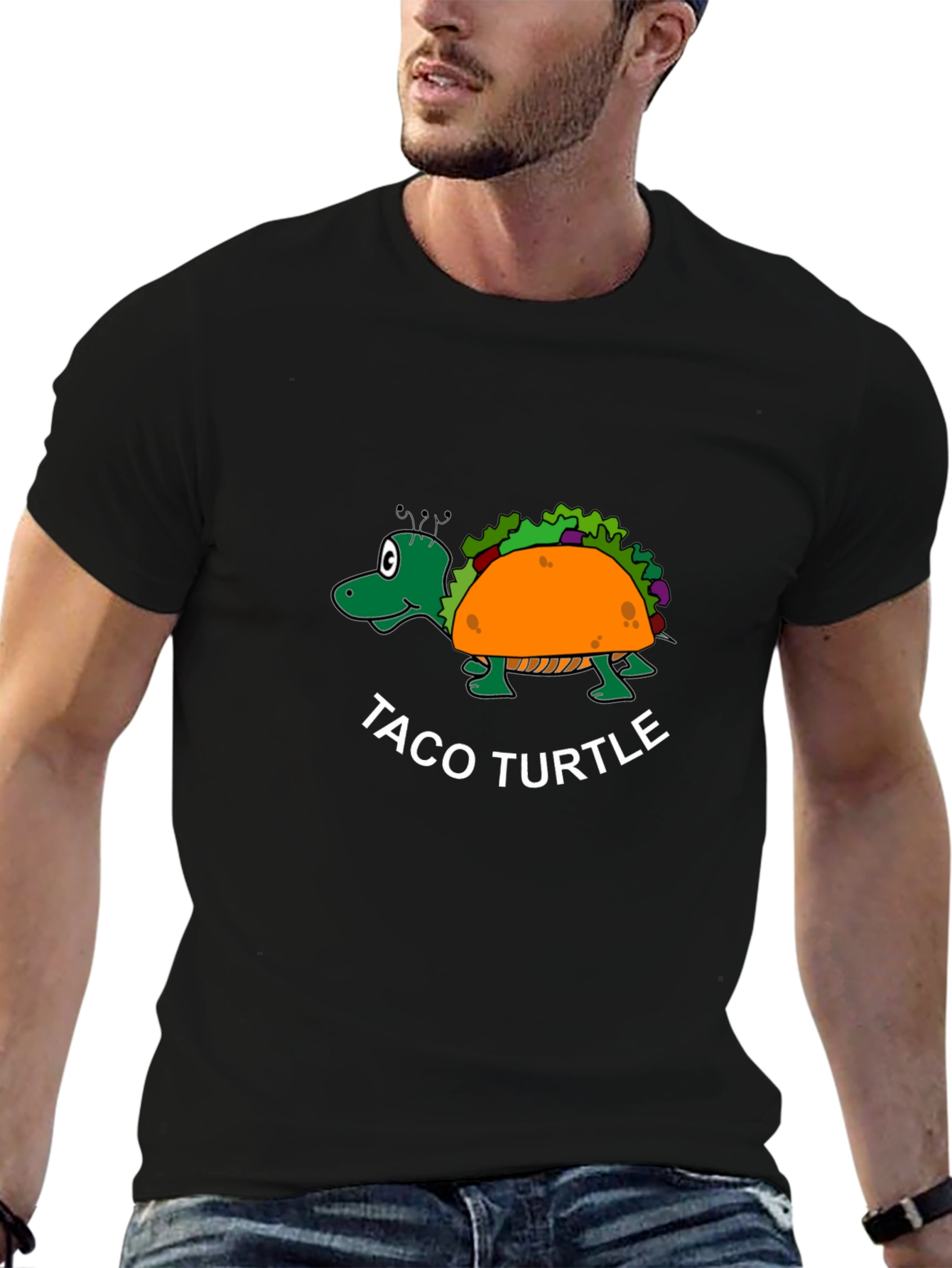 Taco Turtle Black T-Shirt - Funny Graphic Tee