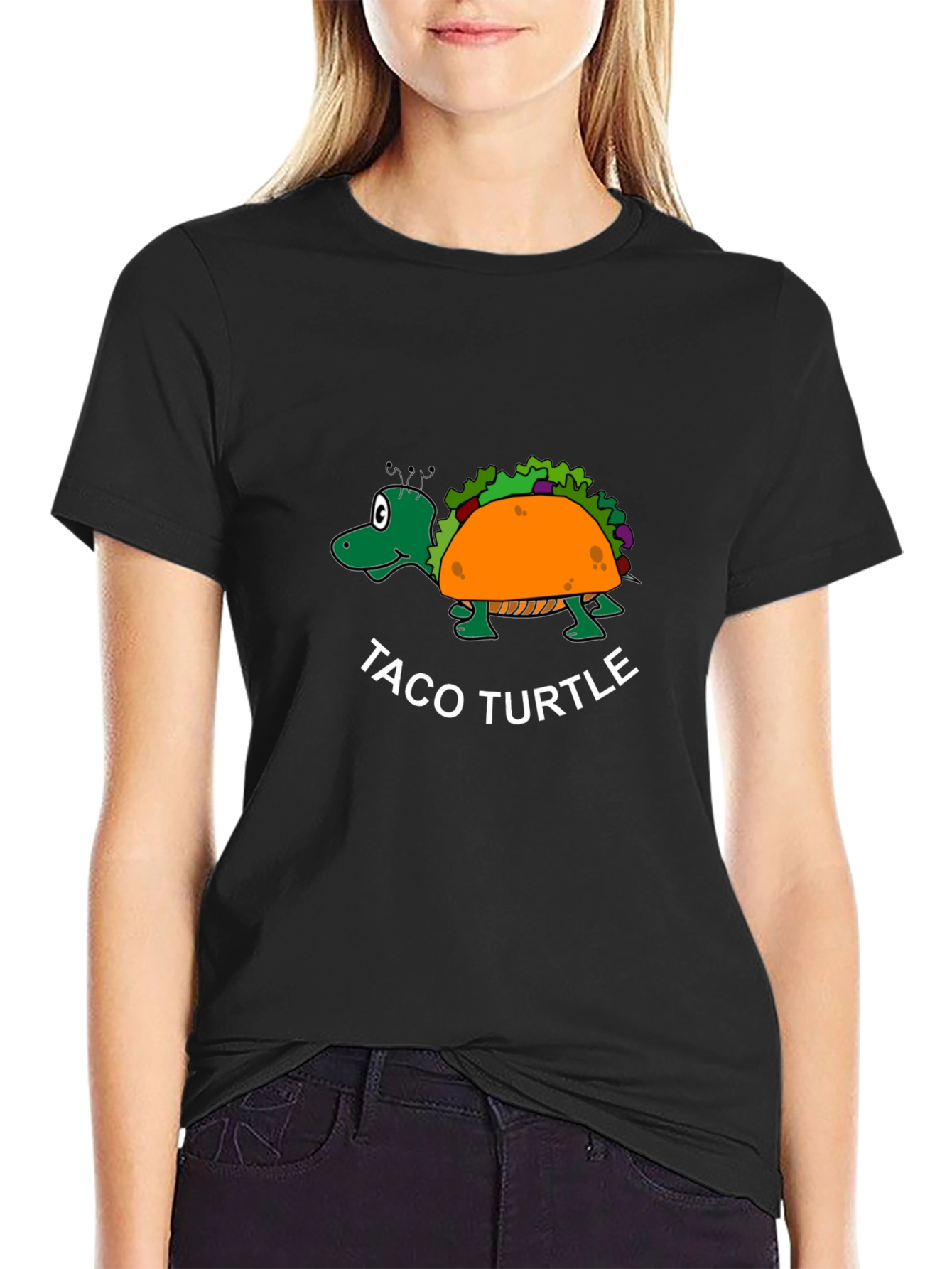 Taco Turtle Black T-Shirt - Funny Graphic Tee