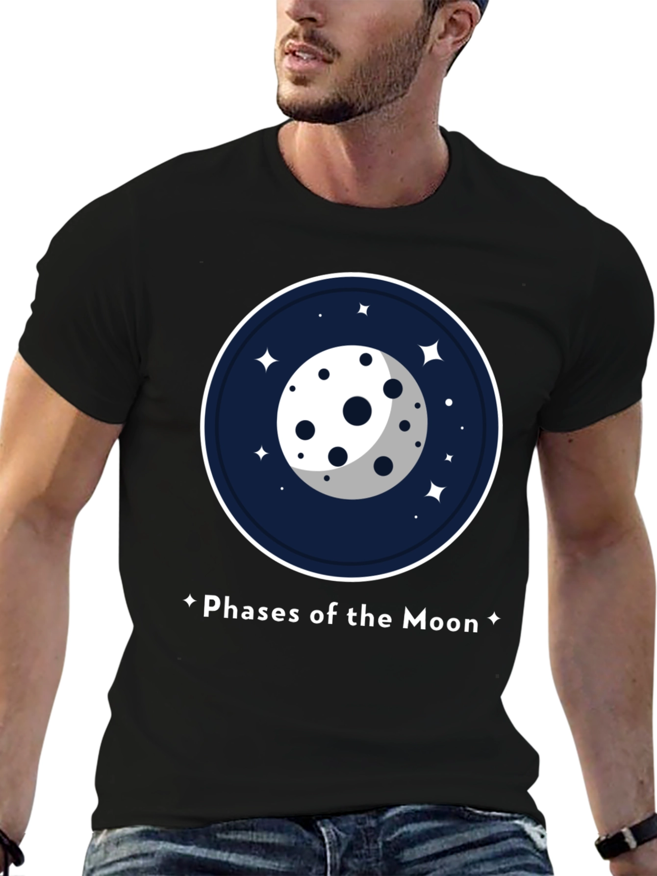 Phases of the Moon Graphic T-Shirt