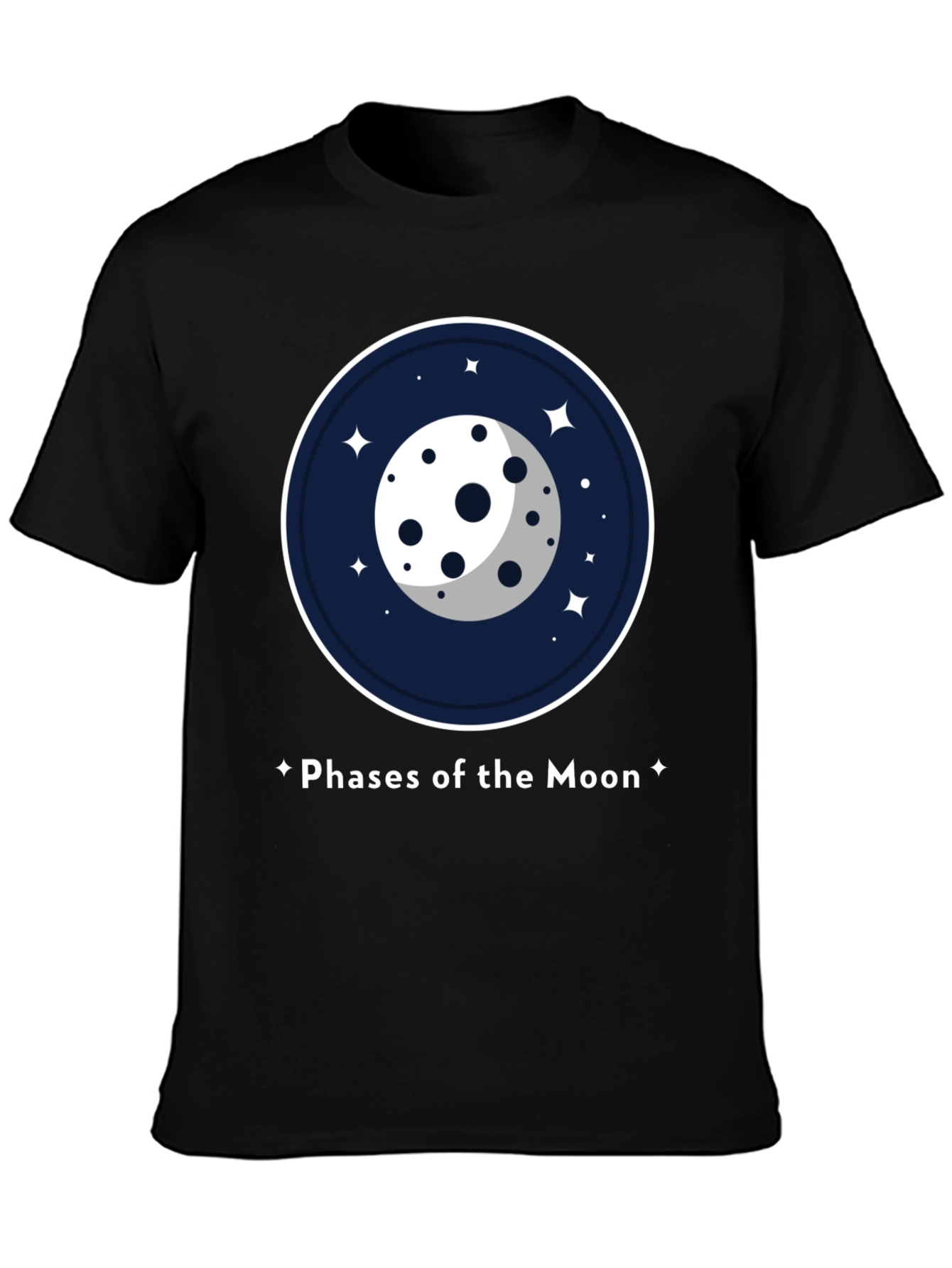 Phases of the Moon Graphic T-Shirt