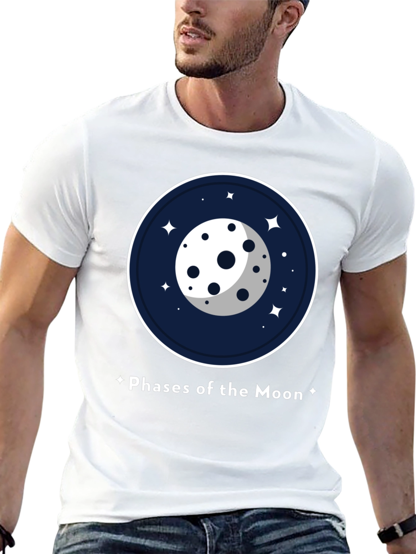 Phases of the Moon Graphic T-Shirt