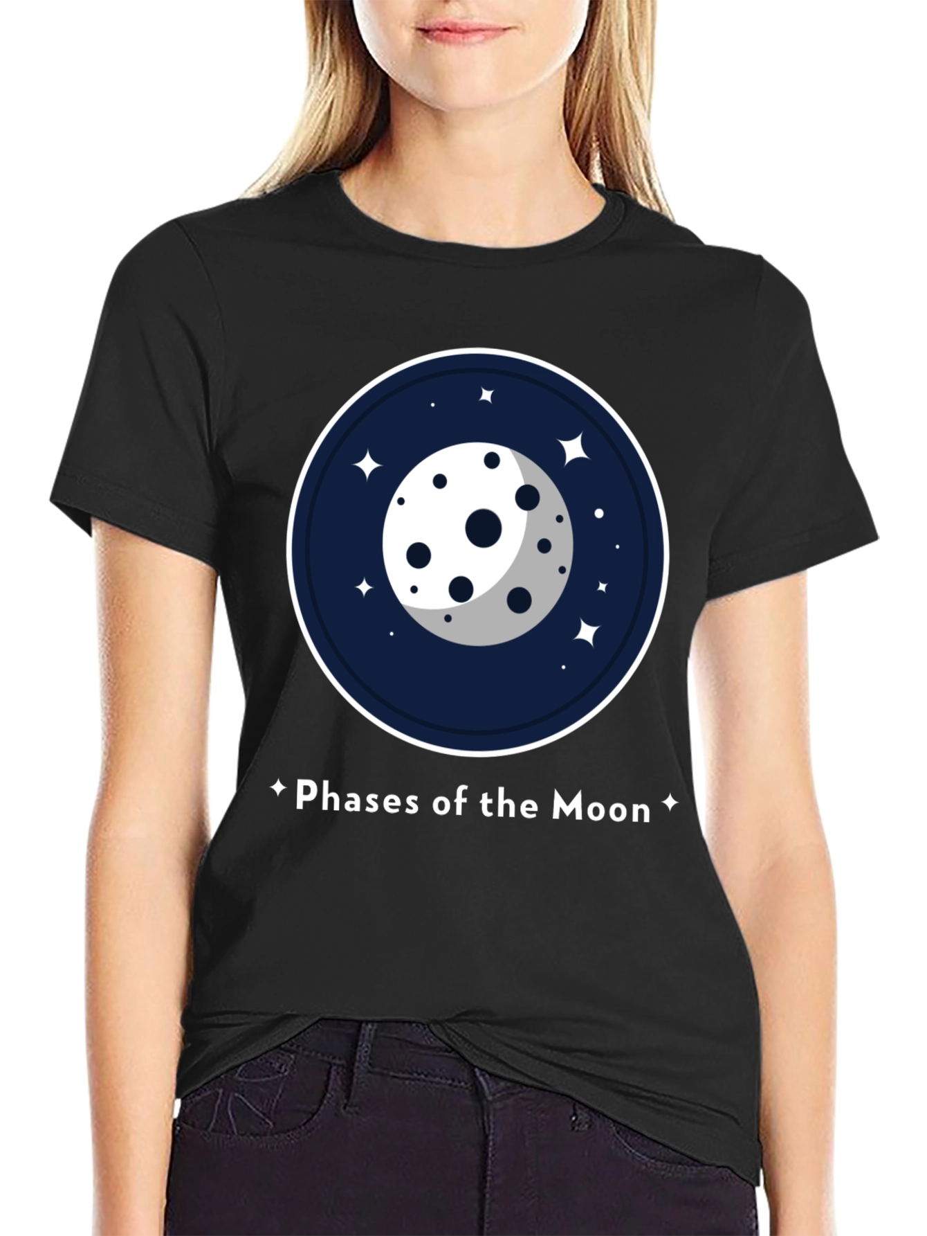 Phases of the Moon Graphic T-Shirt