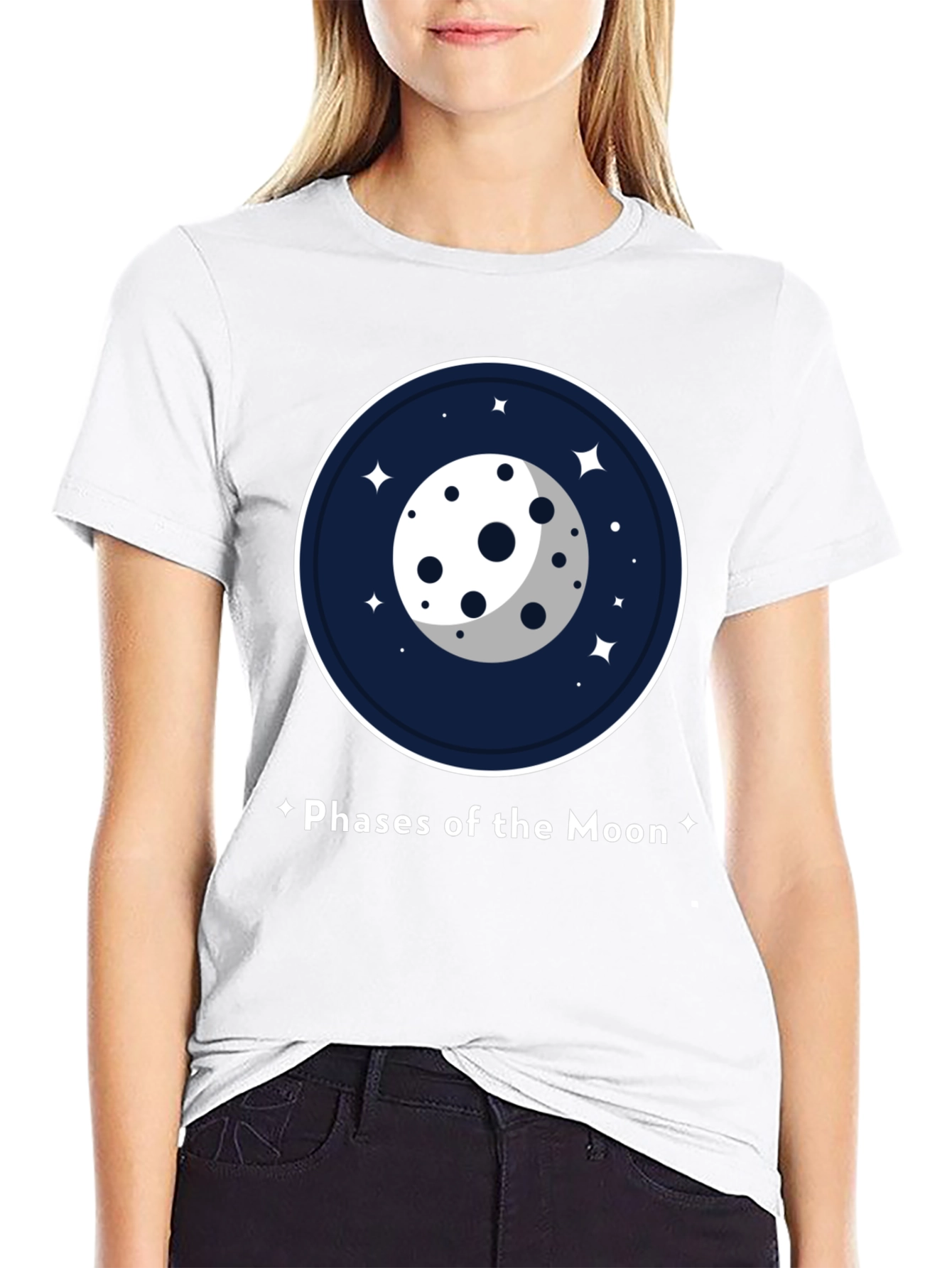 Phases of the Moon Graphic T-Shirt