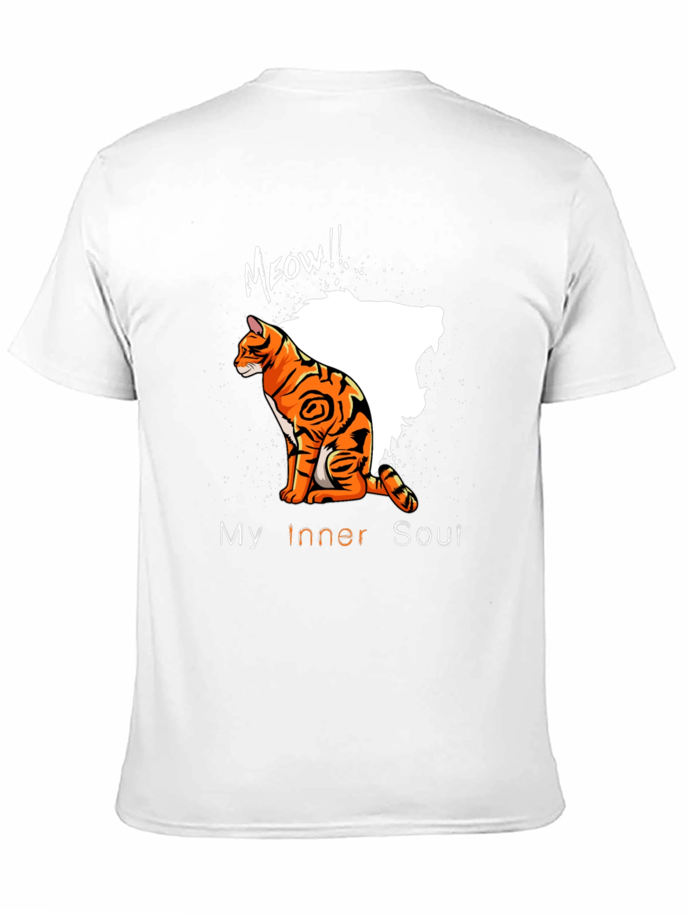 Mens My Inner Soul Cat Graphic Tee - Black