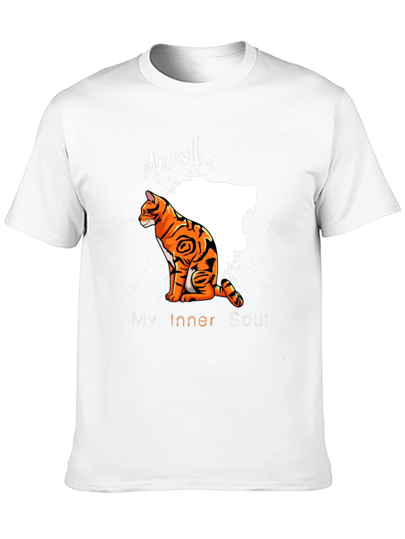 Mens My Inner Soul Cat Graphic Tee - Black