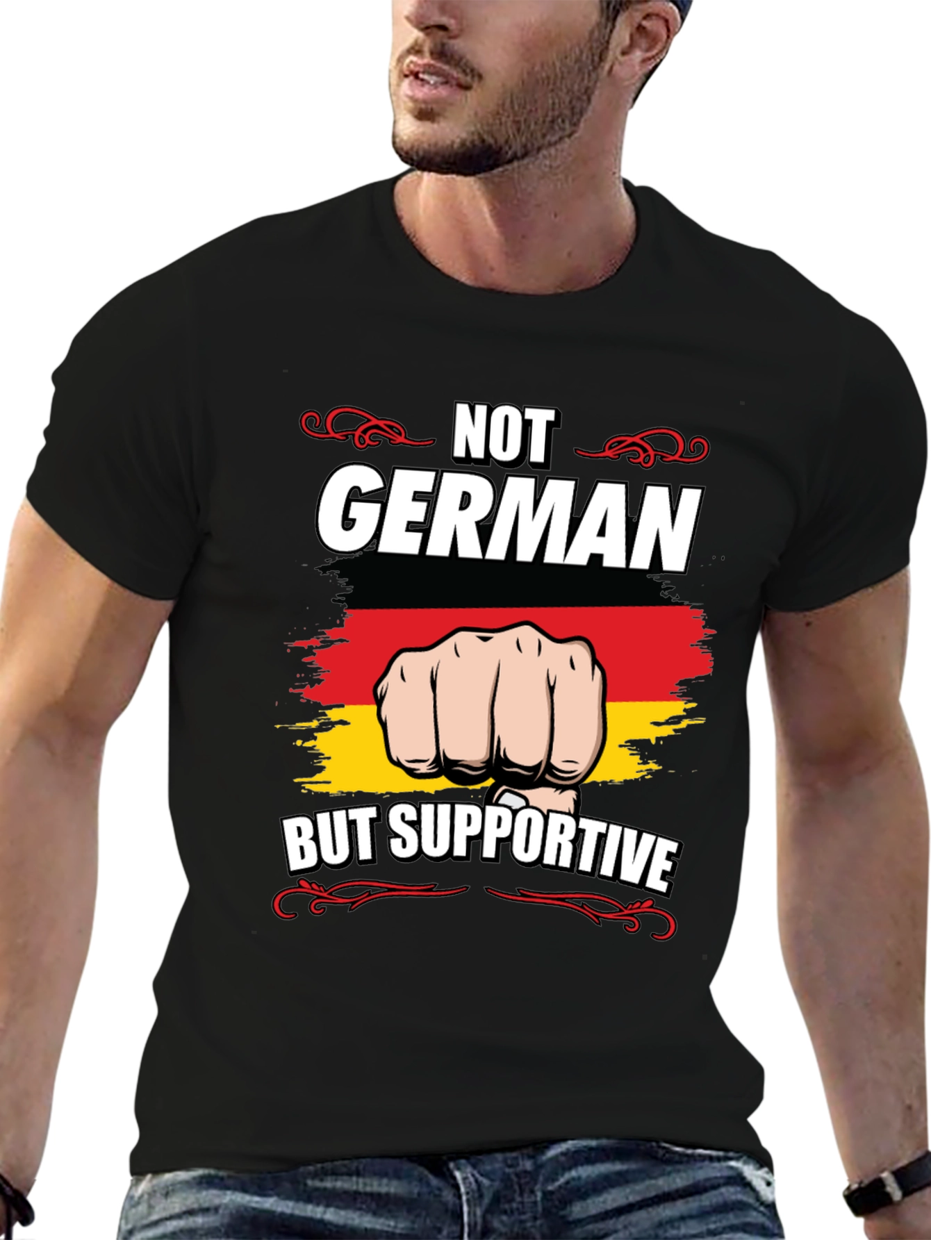 Not German But Supportive Graphic Tee