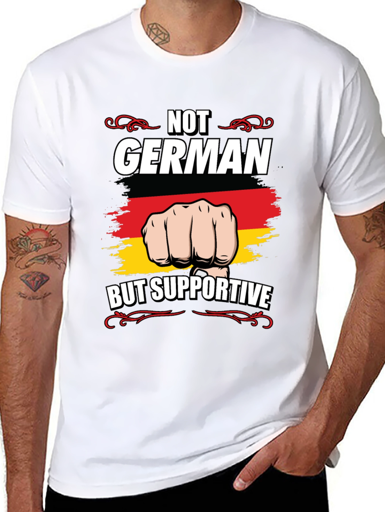 Not German But Supportive Graphic Tee