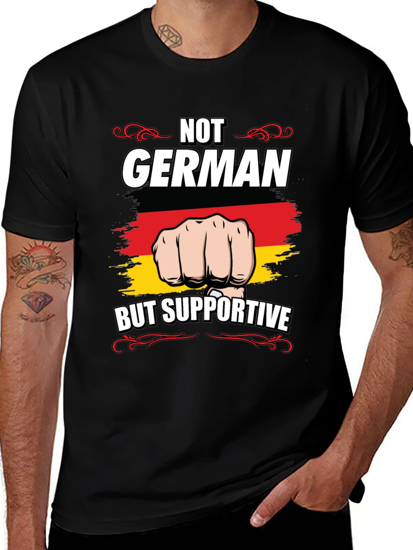 Not German But Supportive Graphic Tee