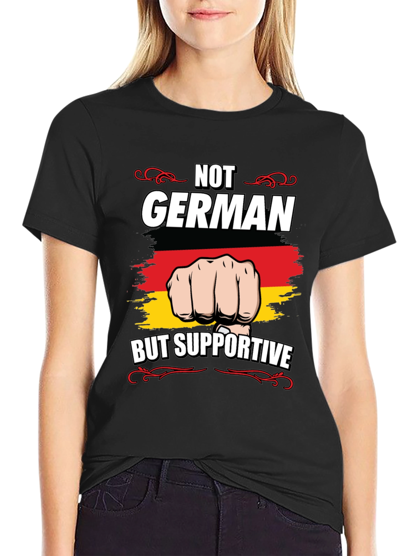 Not German But Supportive Graphic Tee
