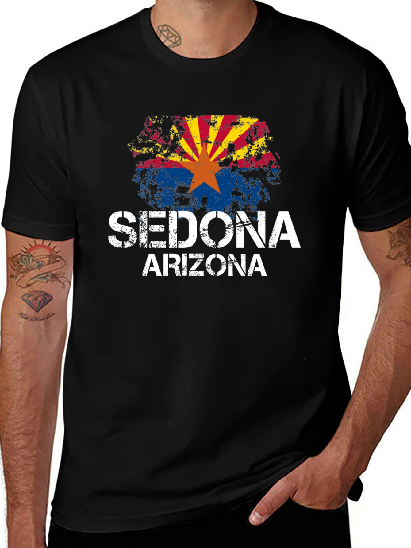 Sedona Arizona Flag Graphic T-Shirt
