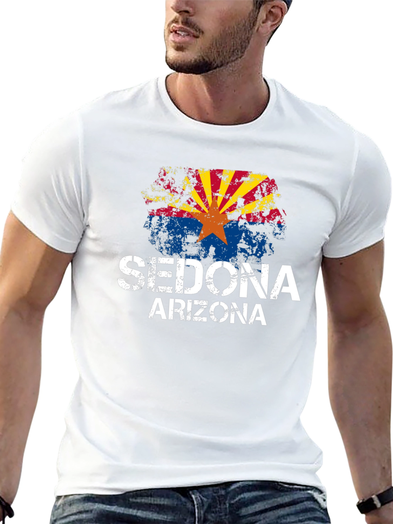 Sedona Arizona Flag Graphic T-Shirt