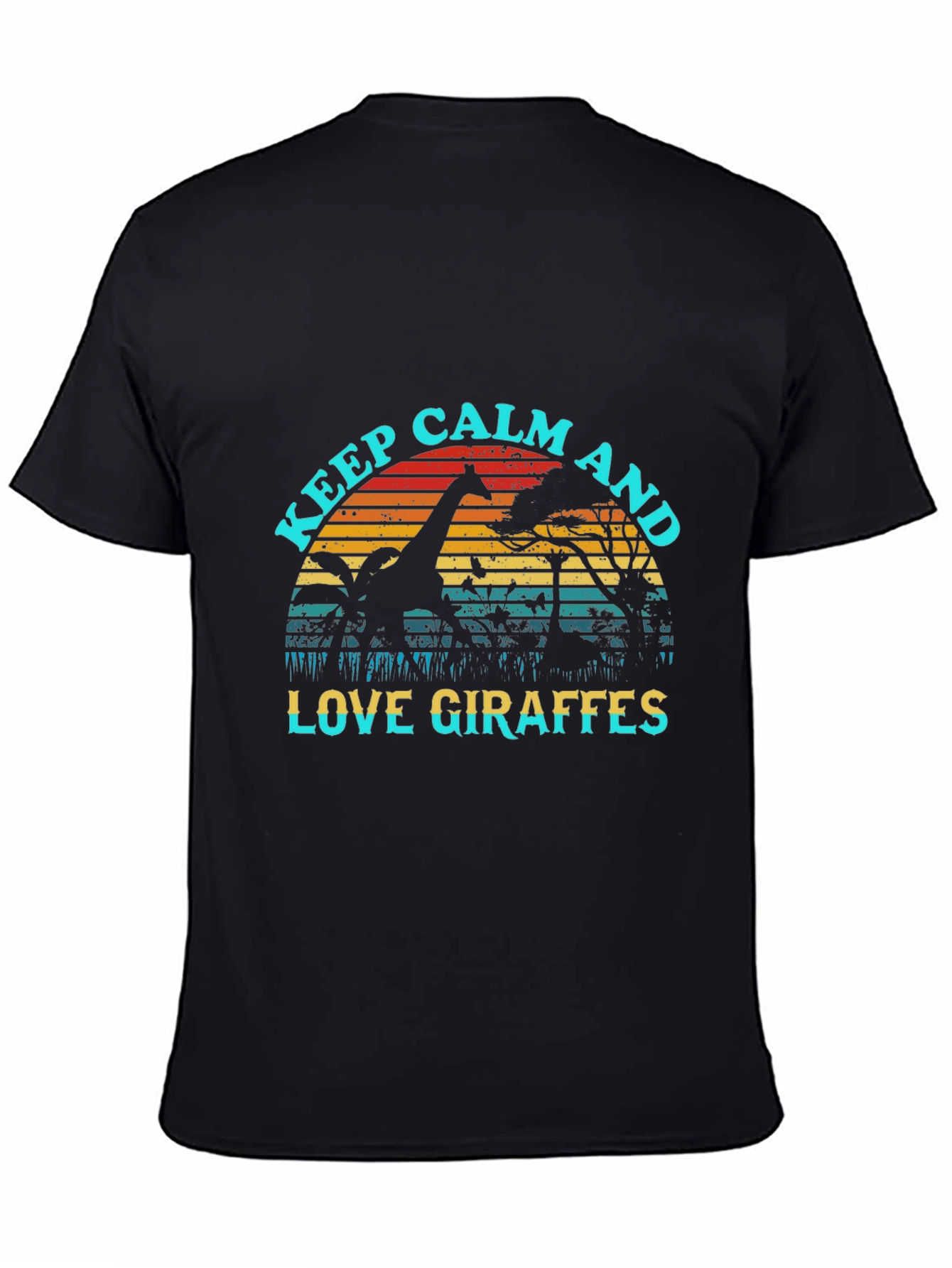 Keep Calm Love Giraffes Graphic Tee