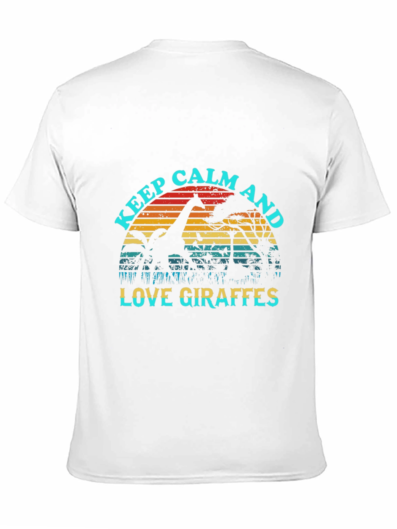 Keep Calm Love Giraffes Graphic Tee