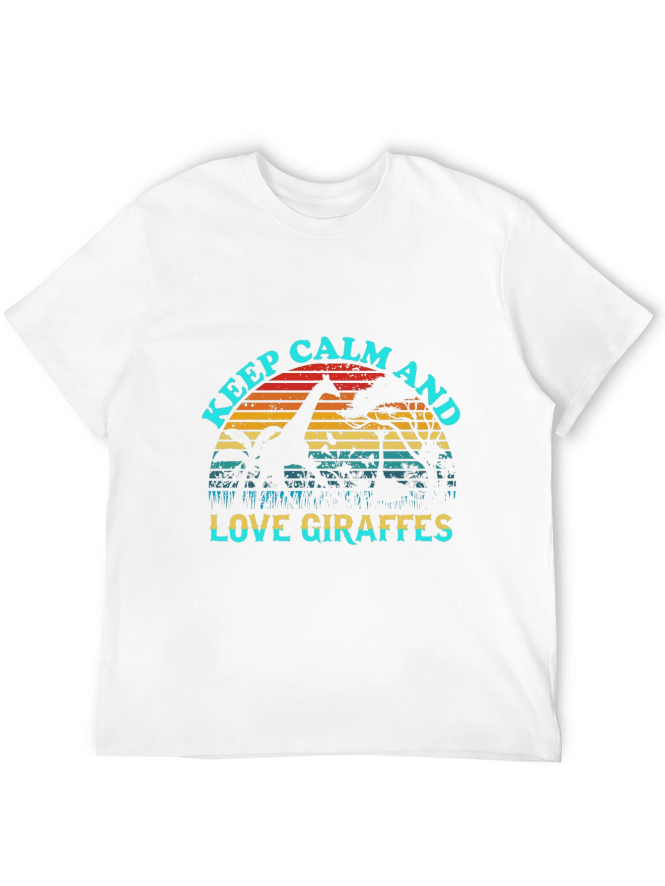 Keep Calm Love Giraffes Graphic Tee