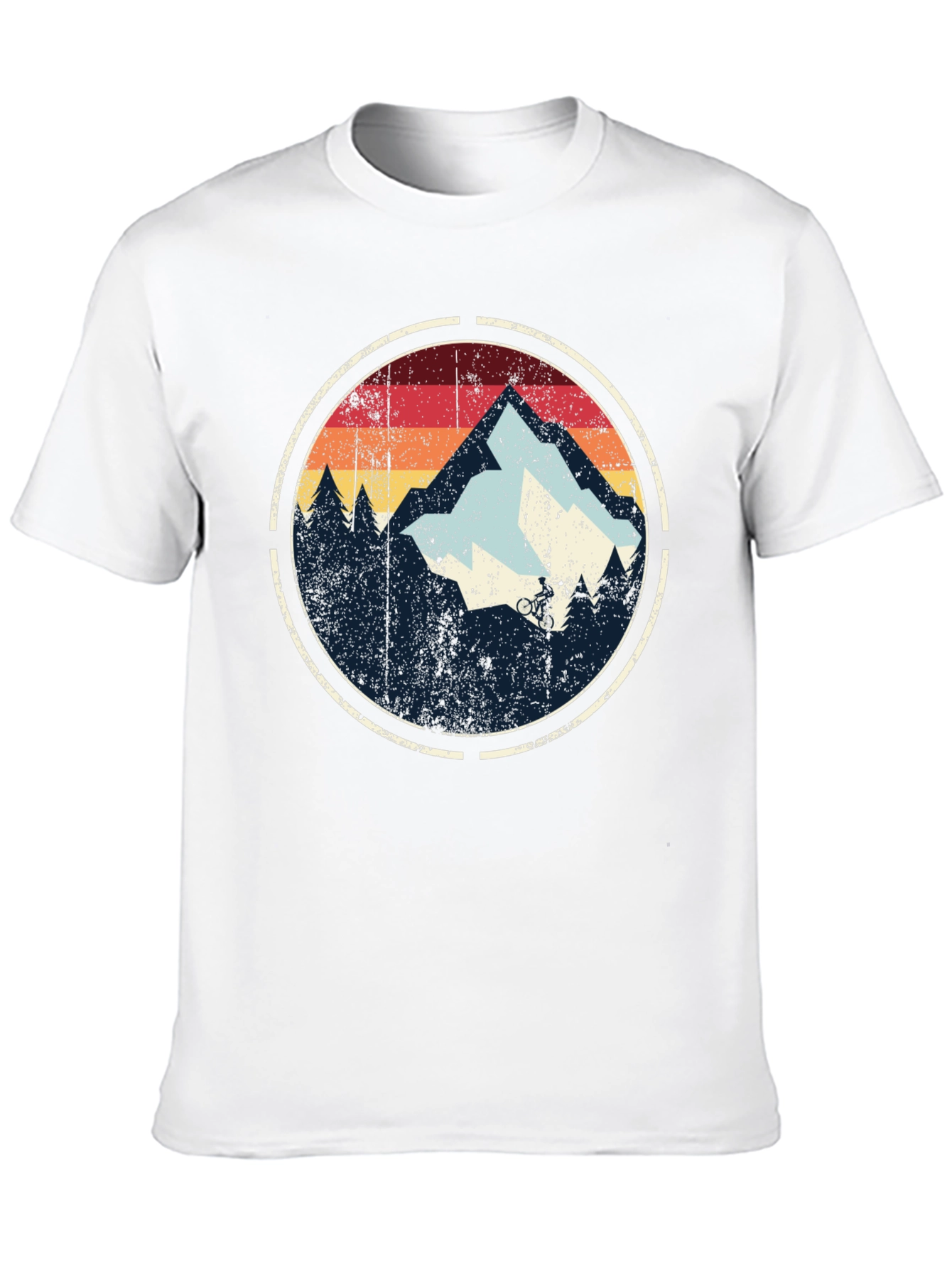 Mountain Biking Retro Graphic T-Shirt